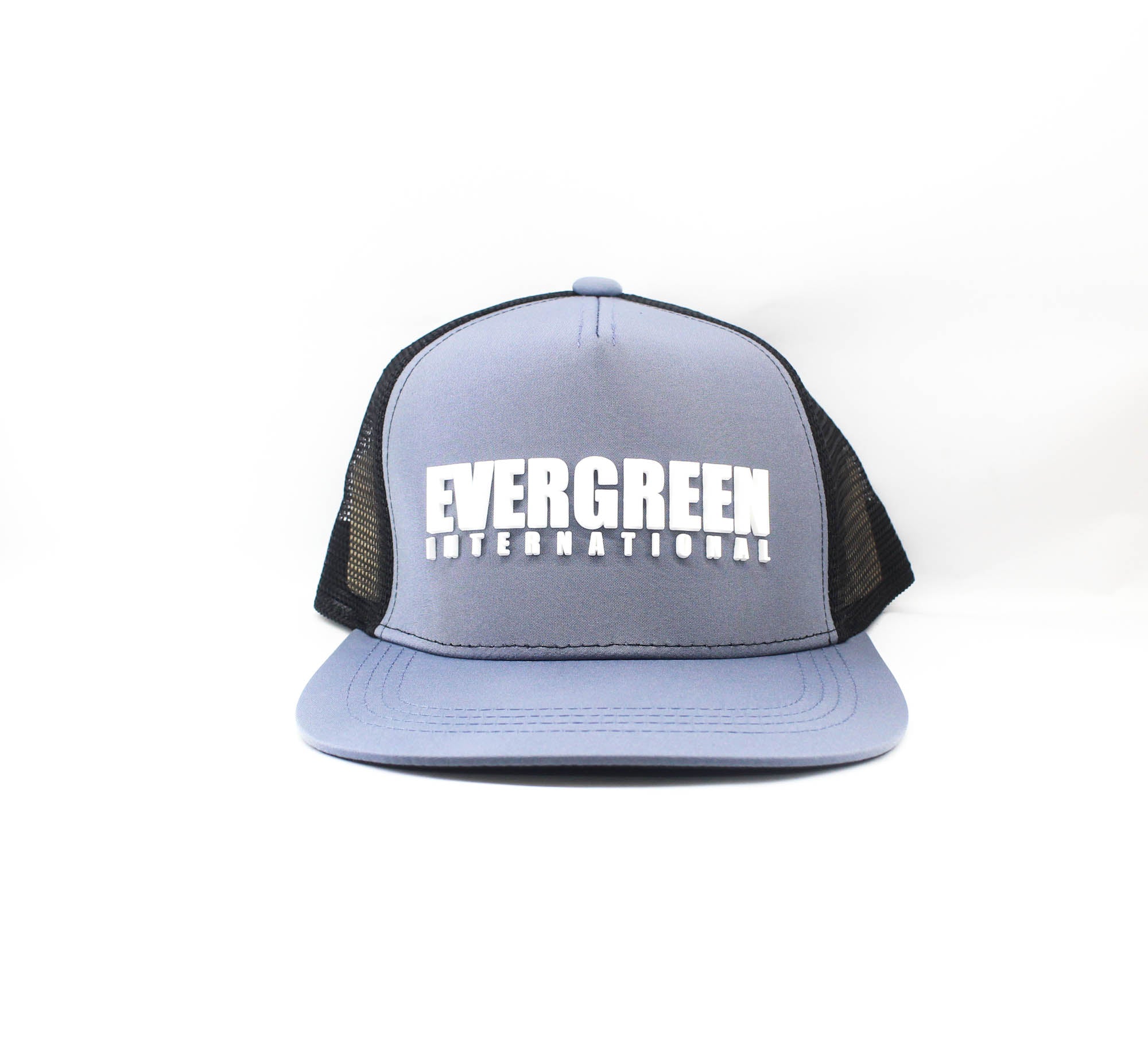 Evergreen Cap Flat Mesh Grey Black (4217)