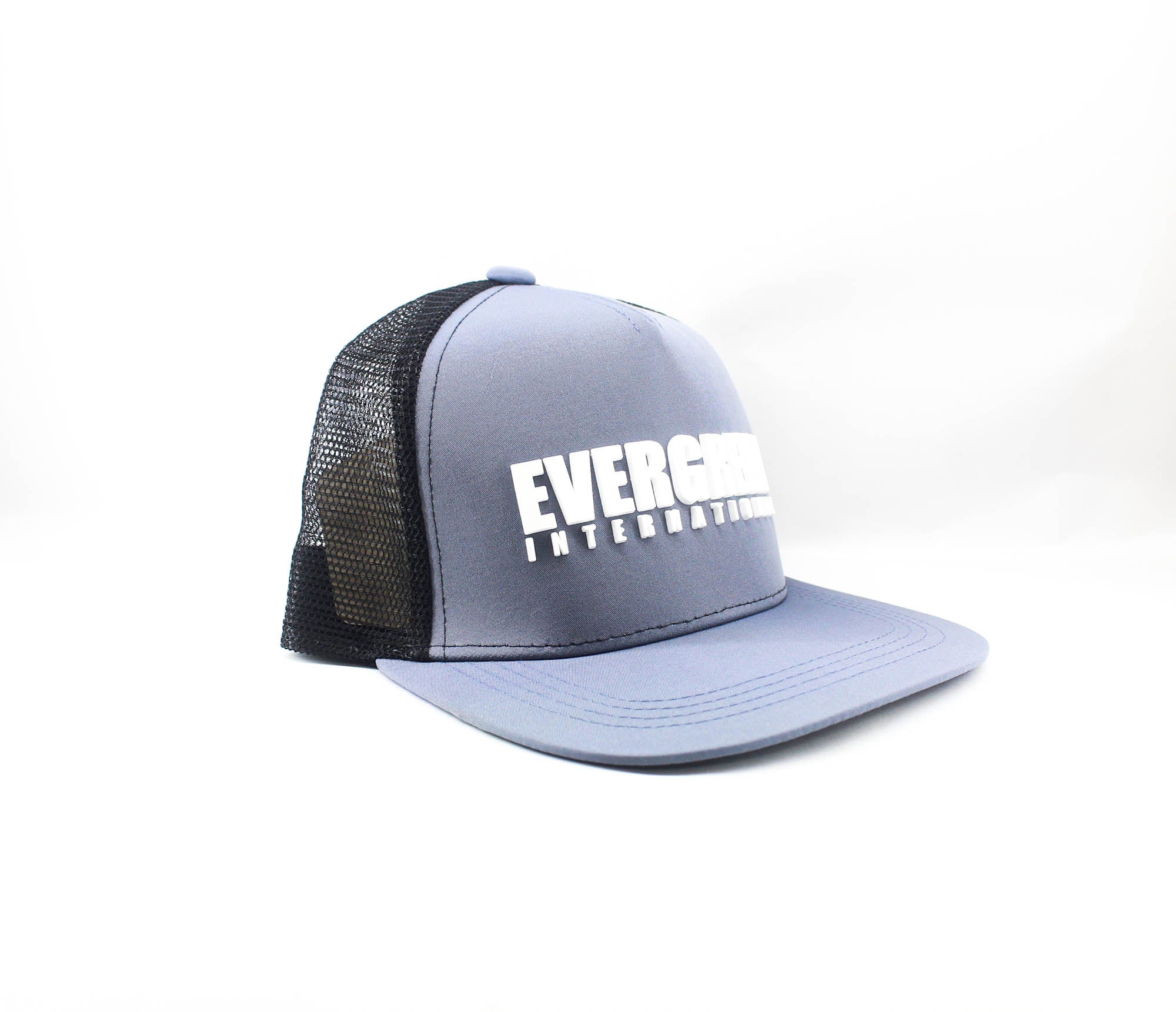Evergreen Cap Flat Mesh Grey Black (4217)