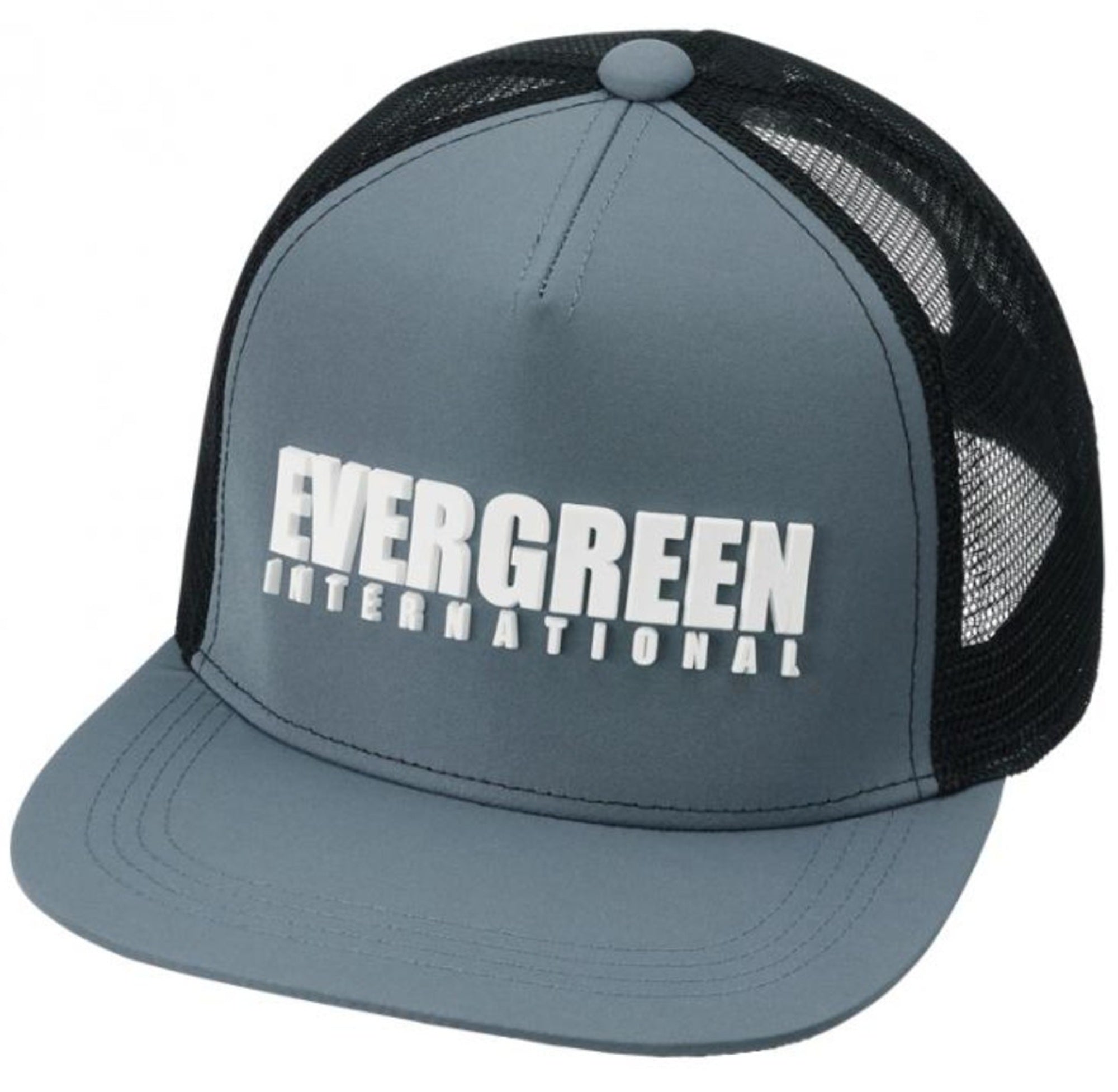 Evergreen Cap Flat Mesh Grey Black (4217)