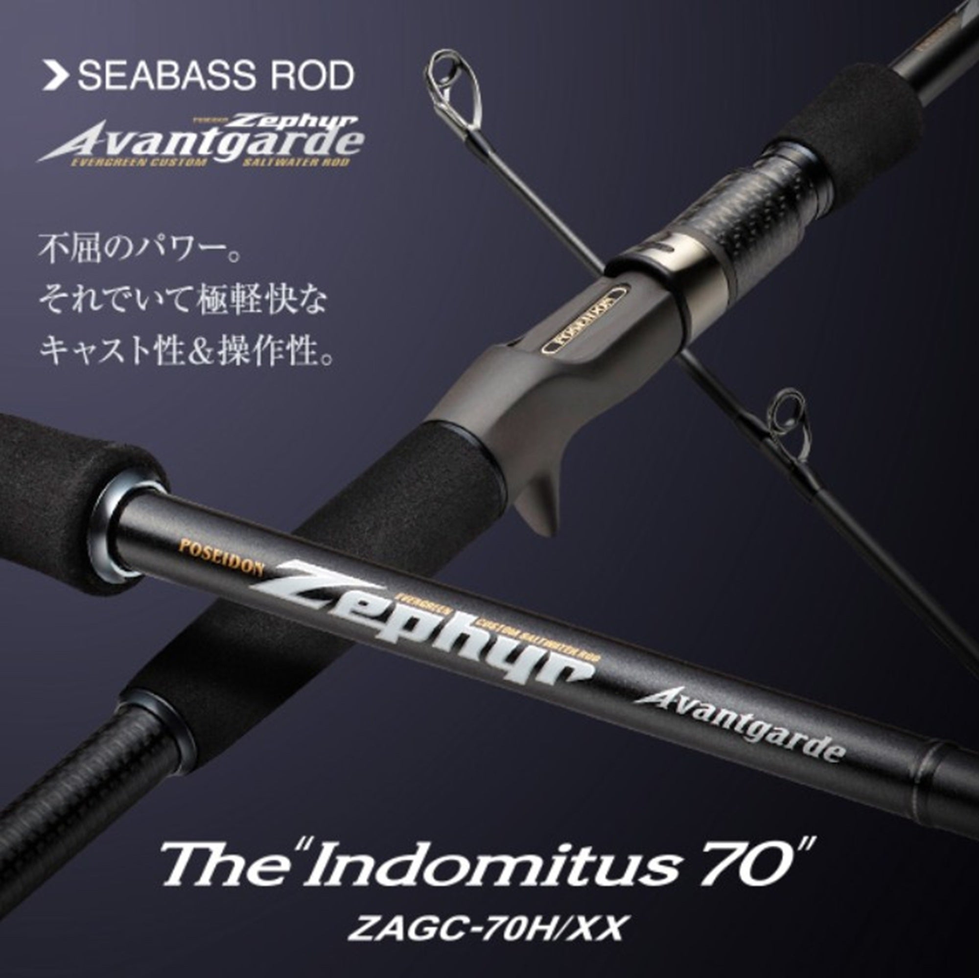 Evergreen Rod Baitcast Avant Garde ZAGC-70H/XX The "Indomitus 70" (4224)