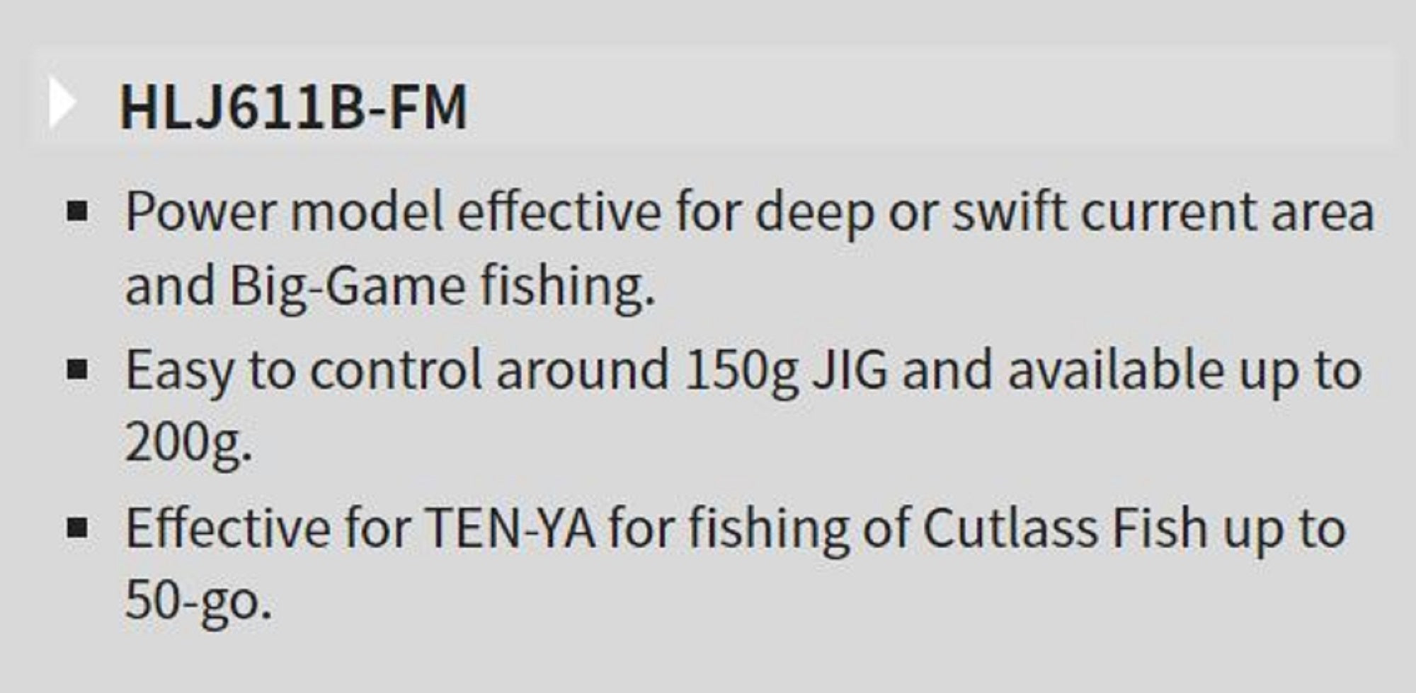 Tenryu Rod Baitcast Horizon HLJ 611B-FM (0891)