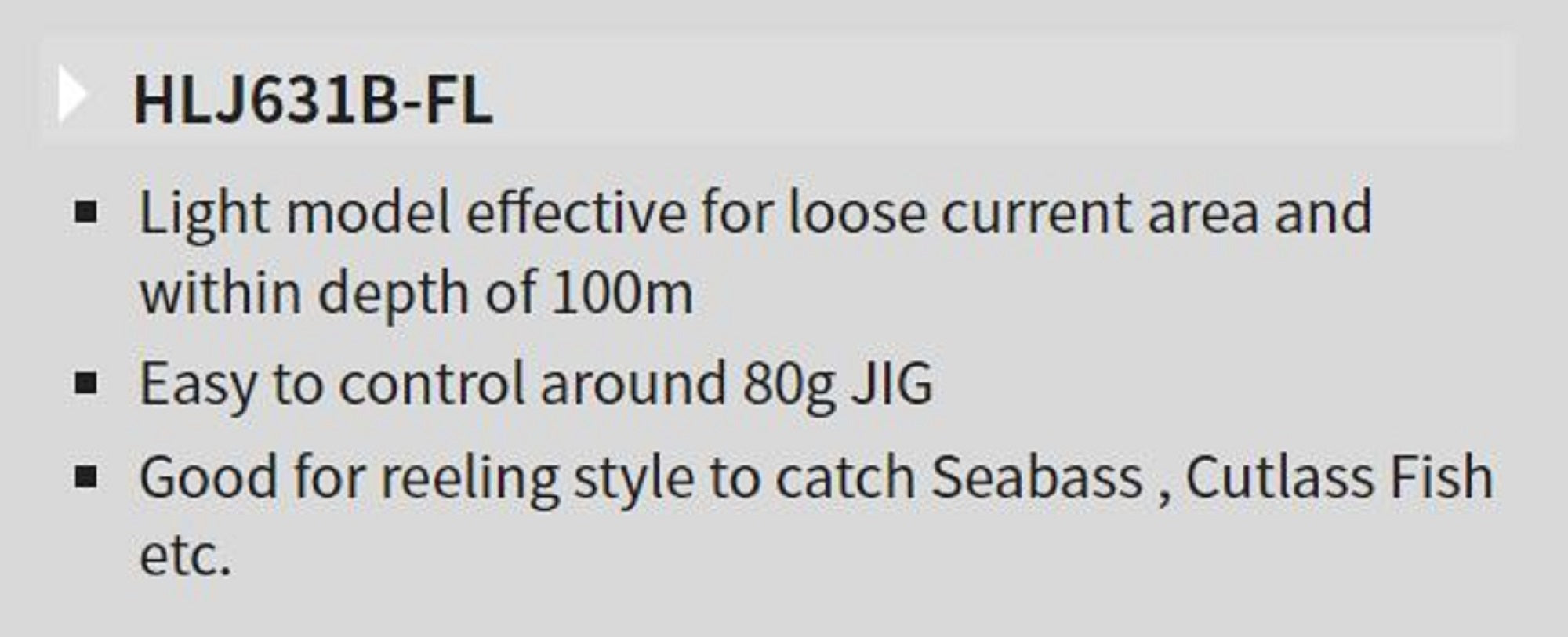 Tenryu Rod Baitcast Horizon HLJ 631B-FL (0914)
