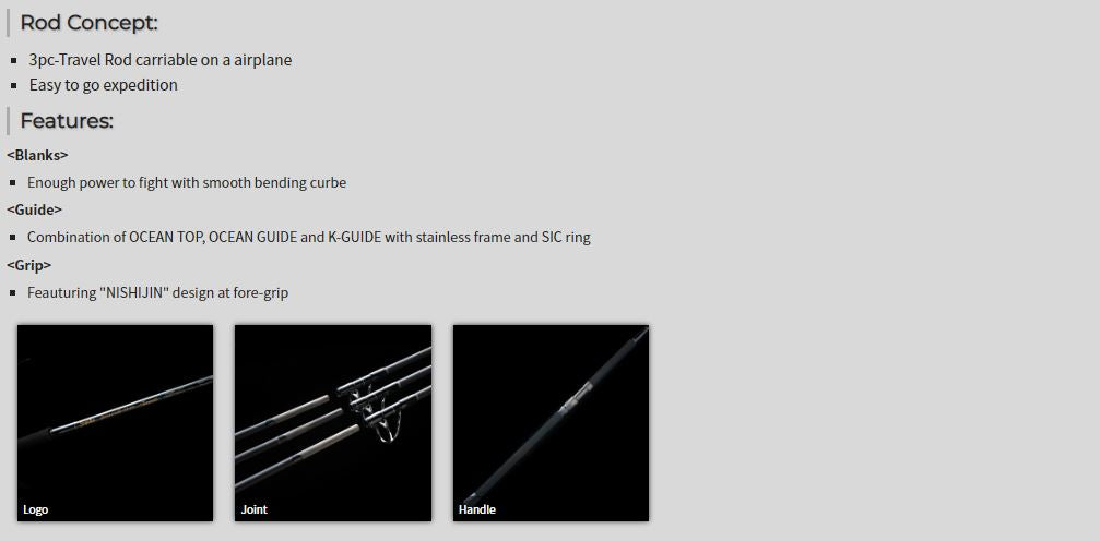 Tenryu Rod Spinning Spike SK 803S-H Travel Rod (1041)