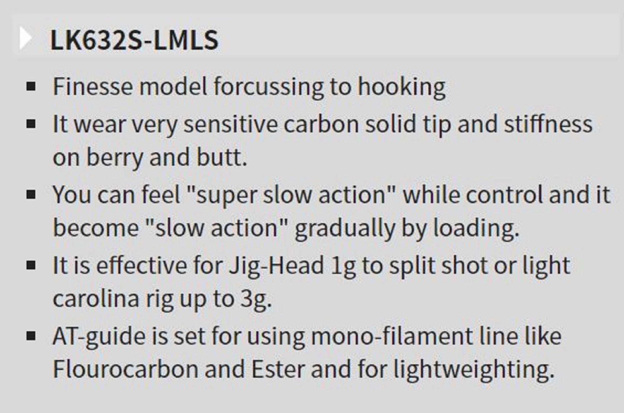 Tenryu Rod Spinning Lunakia LK632S-LMLS (1287)