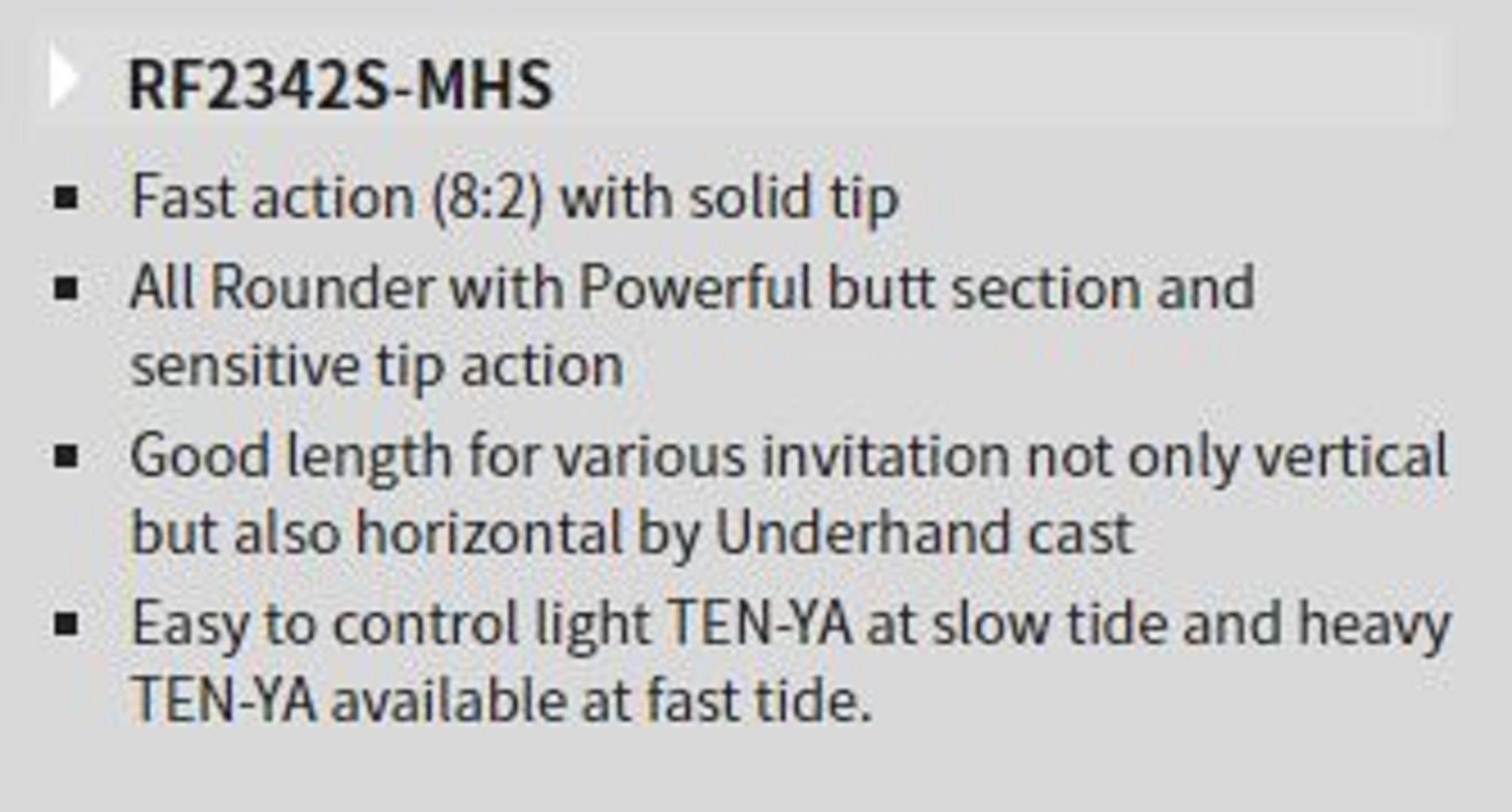 Tenryu Rod Spinning Red Flip Reaction Tenya RF 2342S-MHS (1447)
