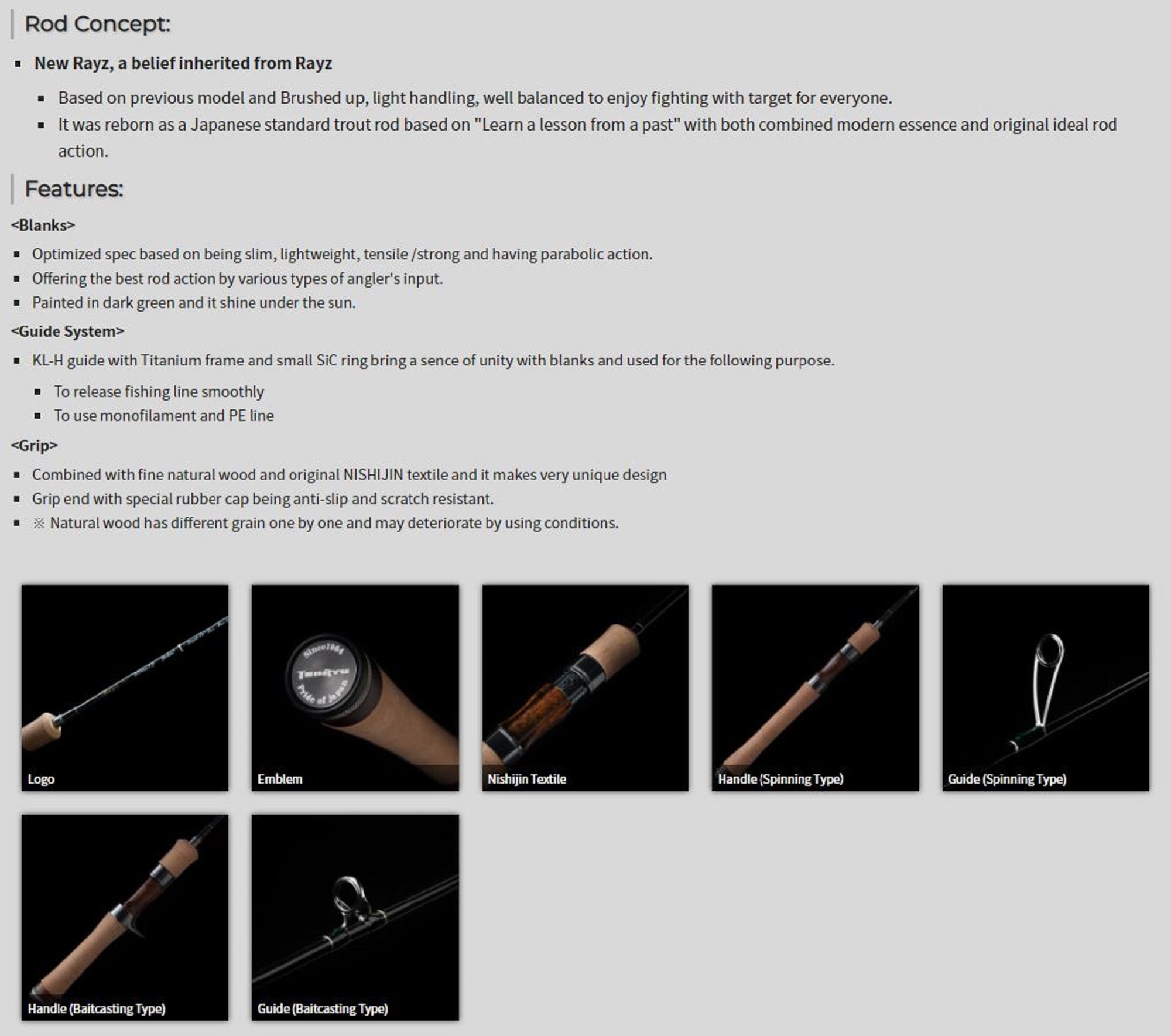 Tenryu Rod Baitcast Rayz RZ 712B-MLM " Variable Rounder " (1621)