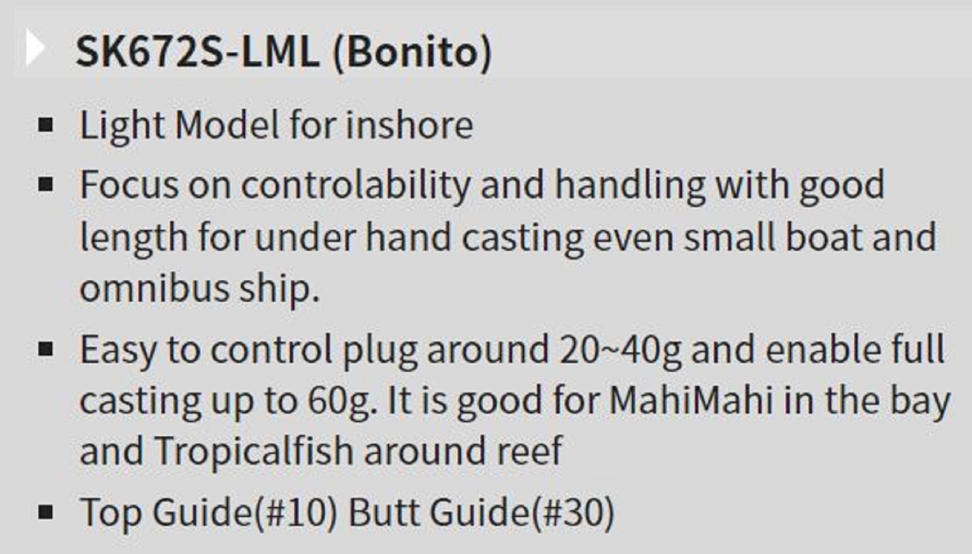 Tenryu Rod Spinning Spike SK672S-LML 2 Piece (1973)