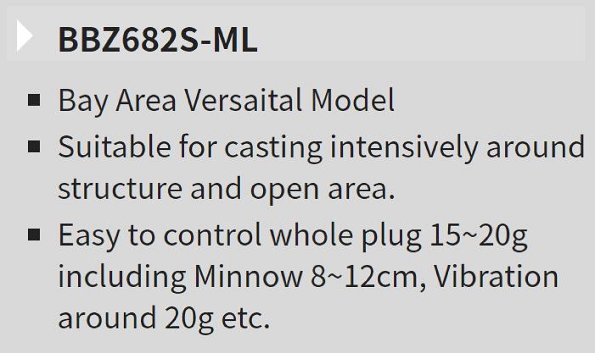 Tenryu Rod Spinning Bay Blaze BBZ 682S-ML (2062)