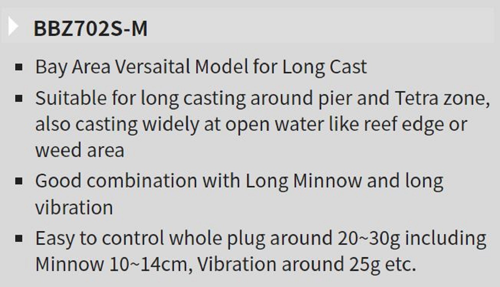 Tenryu Rod Spinning Bay Blaze BBZ 702S-M (2079)