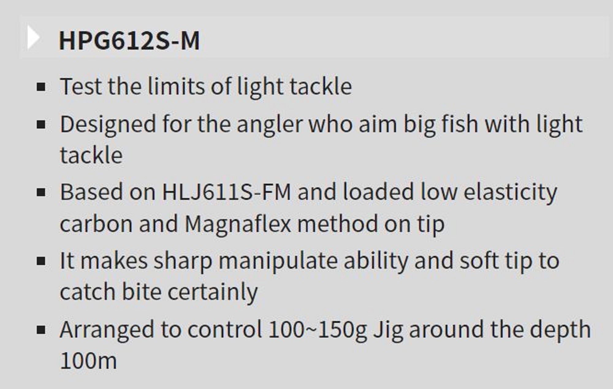 Tenryu Rod Spinning Horizon Progressive HPG 612S-M (2116)