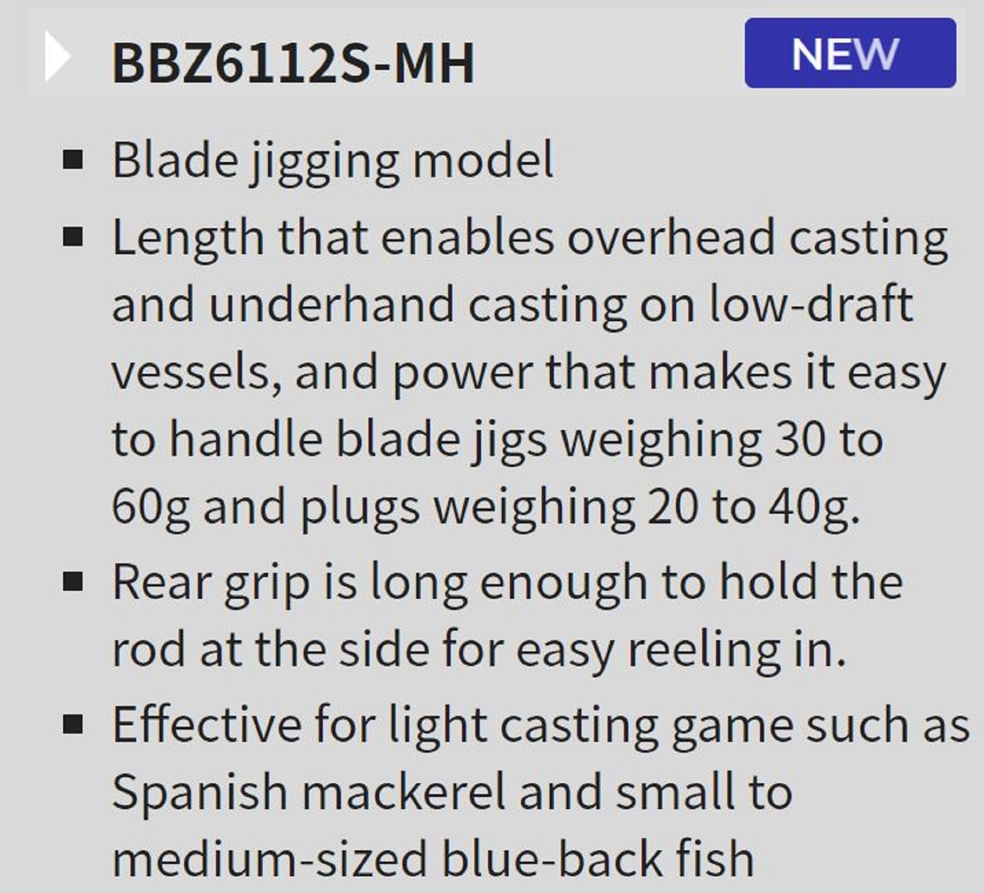 Tenryu Rod Spinning Bay Blaze BBZ 6112S-MH (2963)