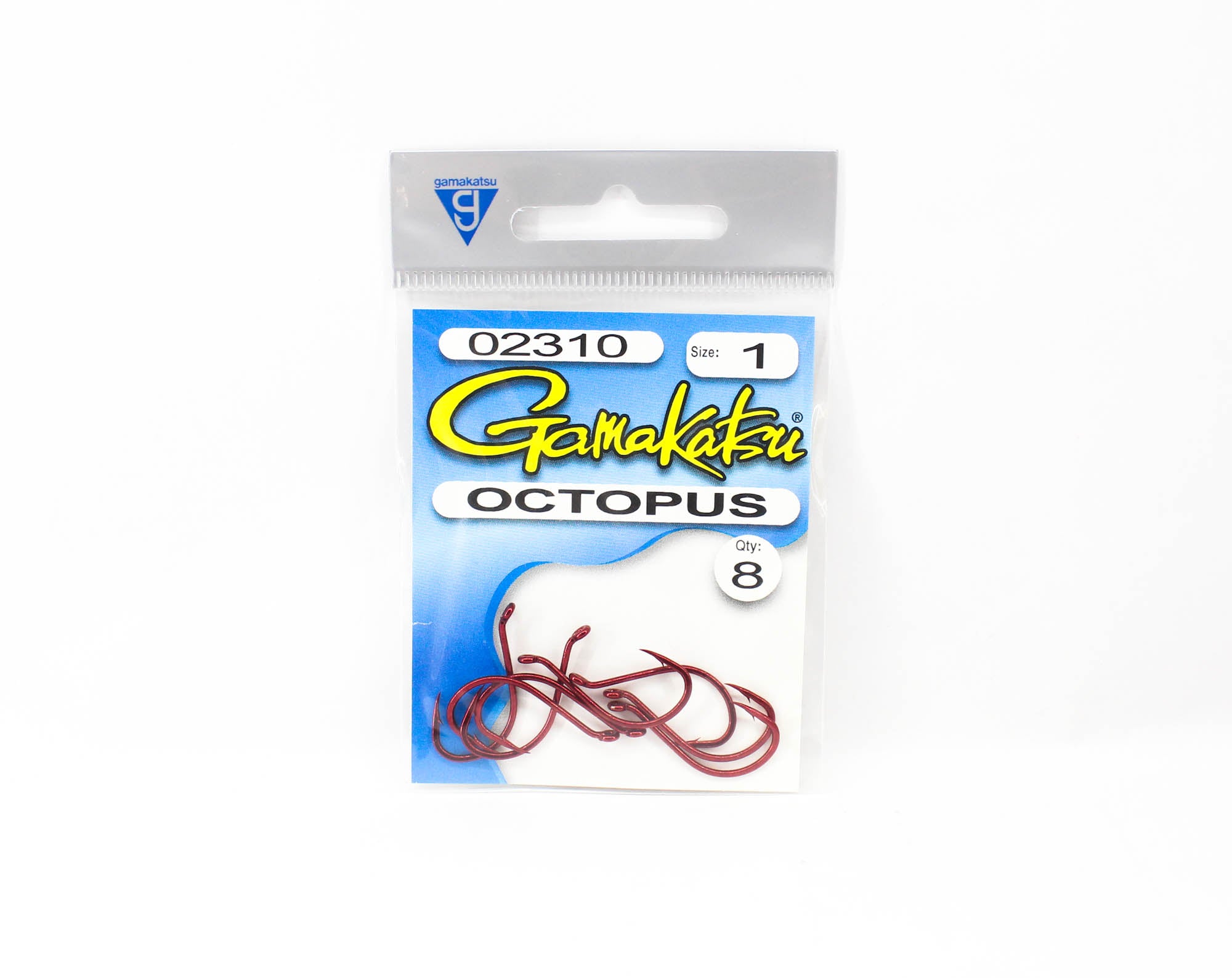 Gamakatsu Octopus Hook Red Size 1 ,8 Per pack (1125)
