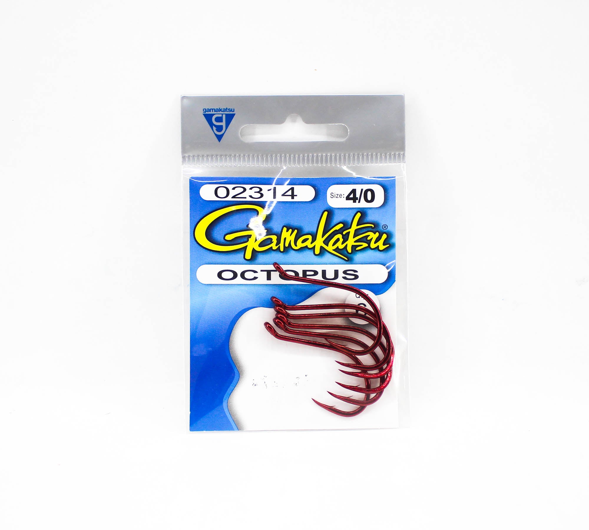 Gamakatsu Octopus Hook Red Size 4/0 ,6 Per pack (1231)