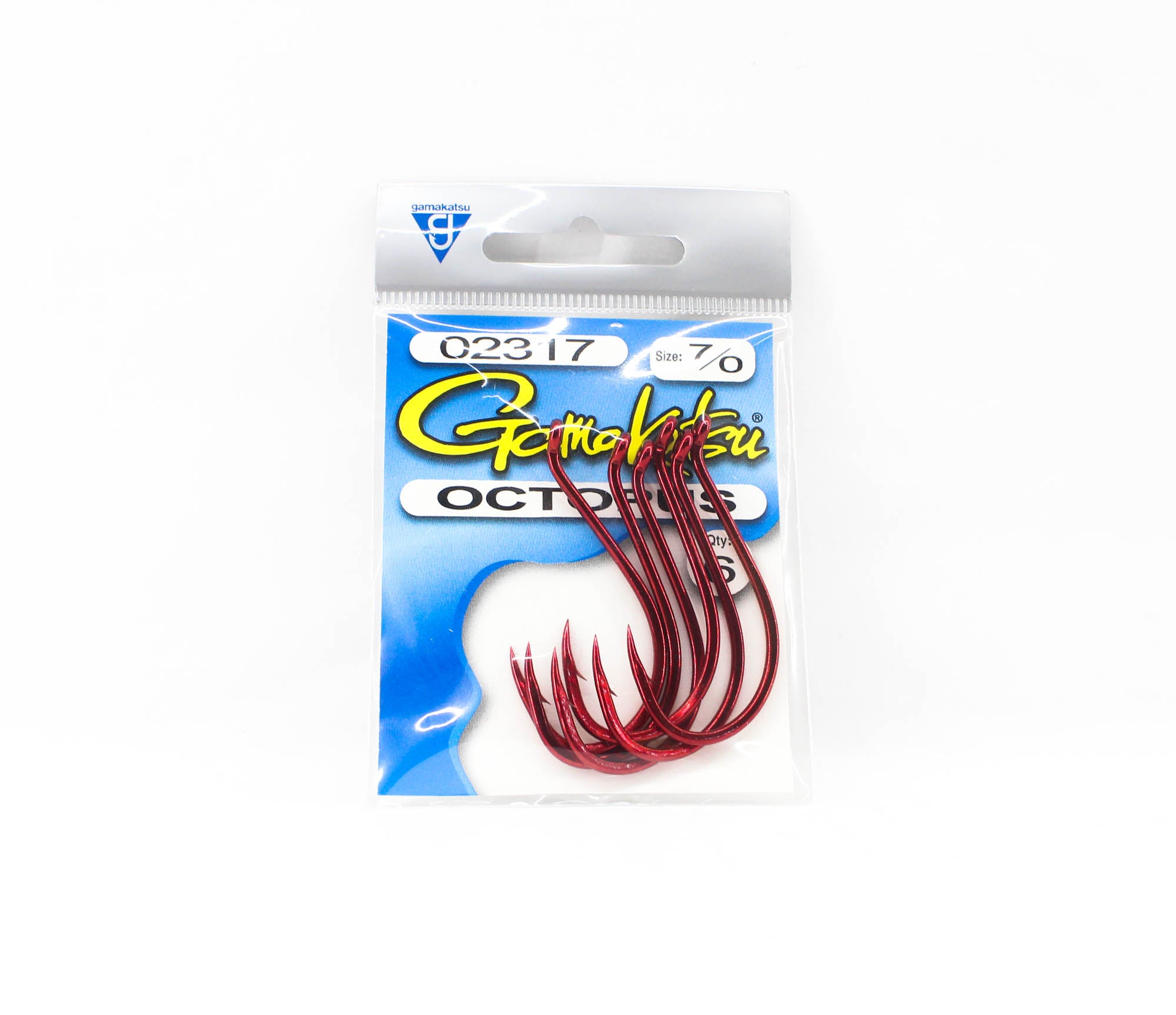 Gamakatsu Octopus Hook Red Size 7/0 ,6 Per pack (1262)