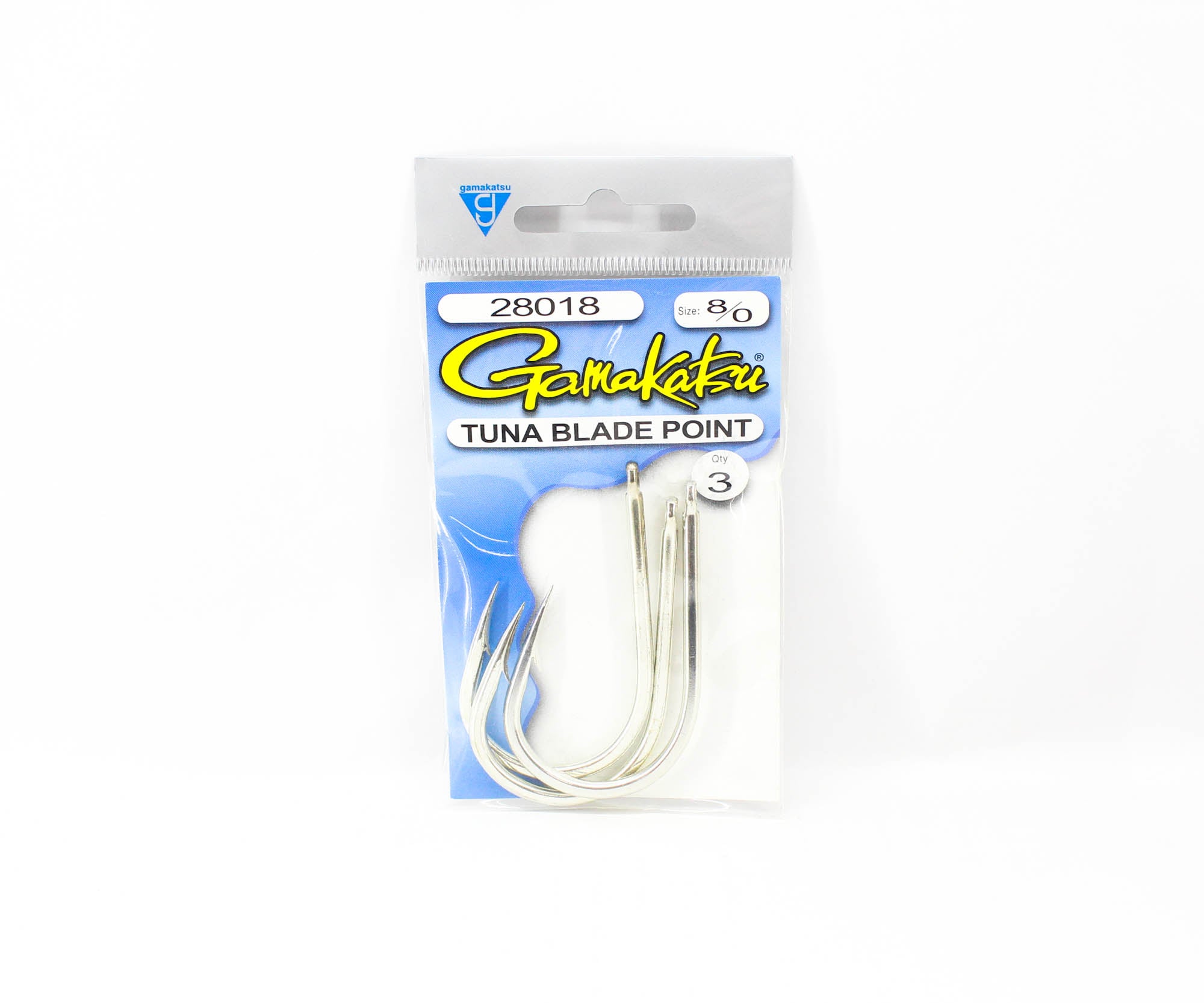 Gamakatsu Tuna Blade Point Hook Size 8/0 , 3 Per pack (3174)