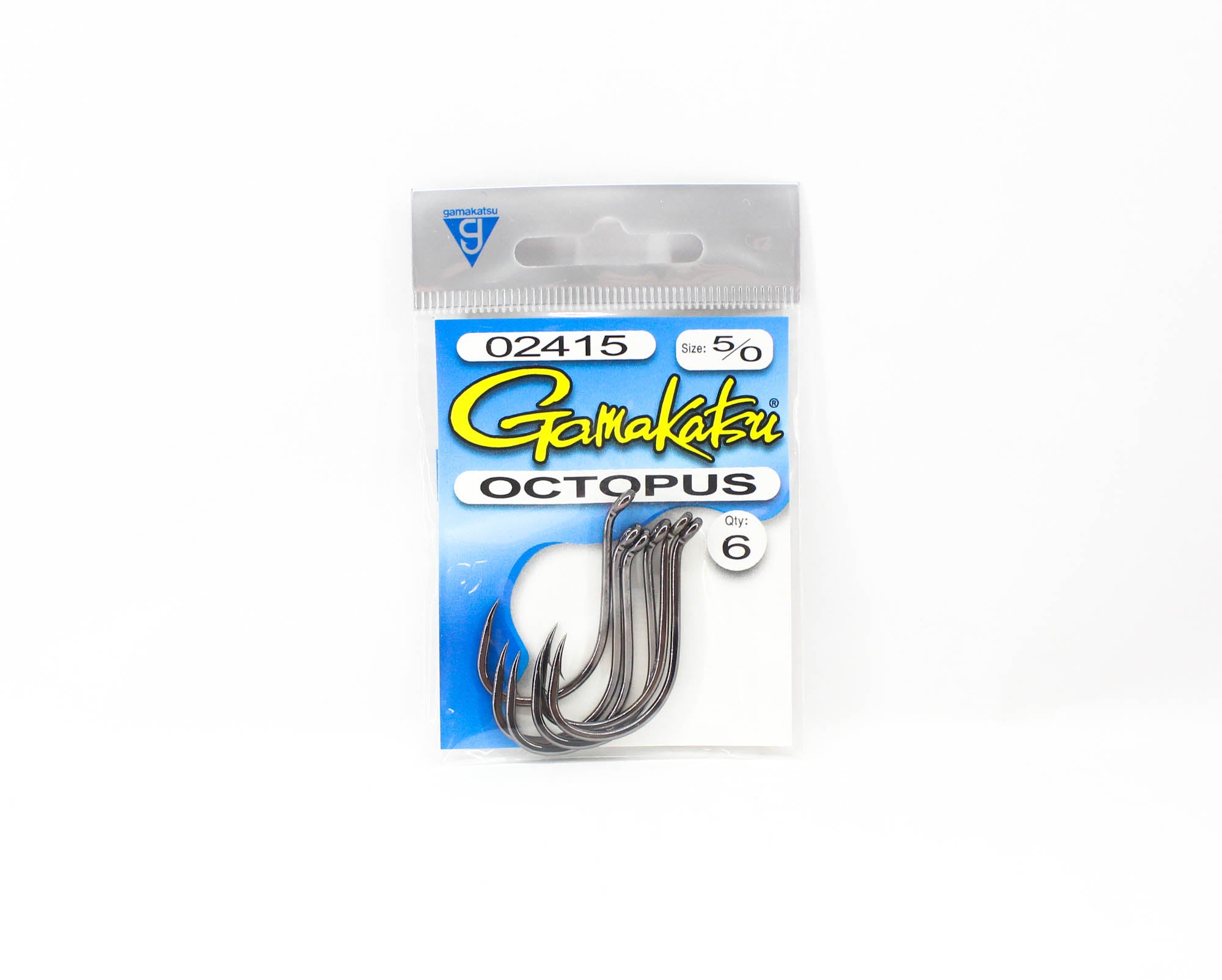 Gamakatsu 02415 Octopus NSB Hook Size 5/0 , 6 per pack (5154)