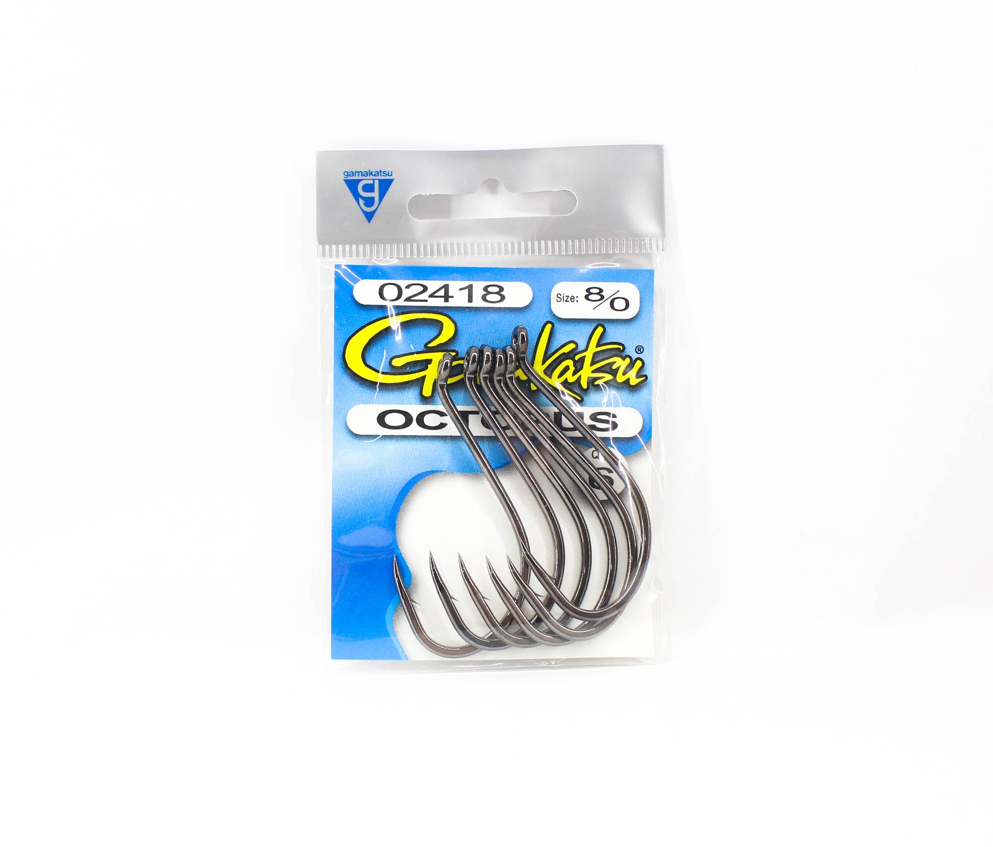 Gamakatsu 02418 Octopus NSB Hook Size 8/0 , 6 per pack (5185)