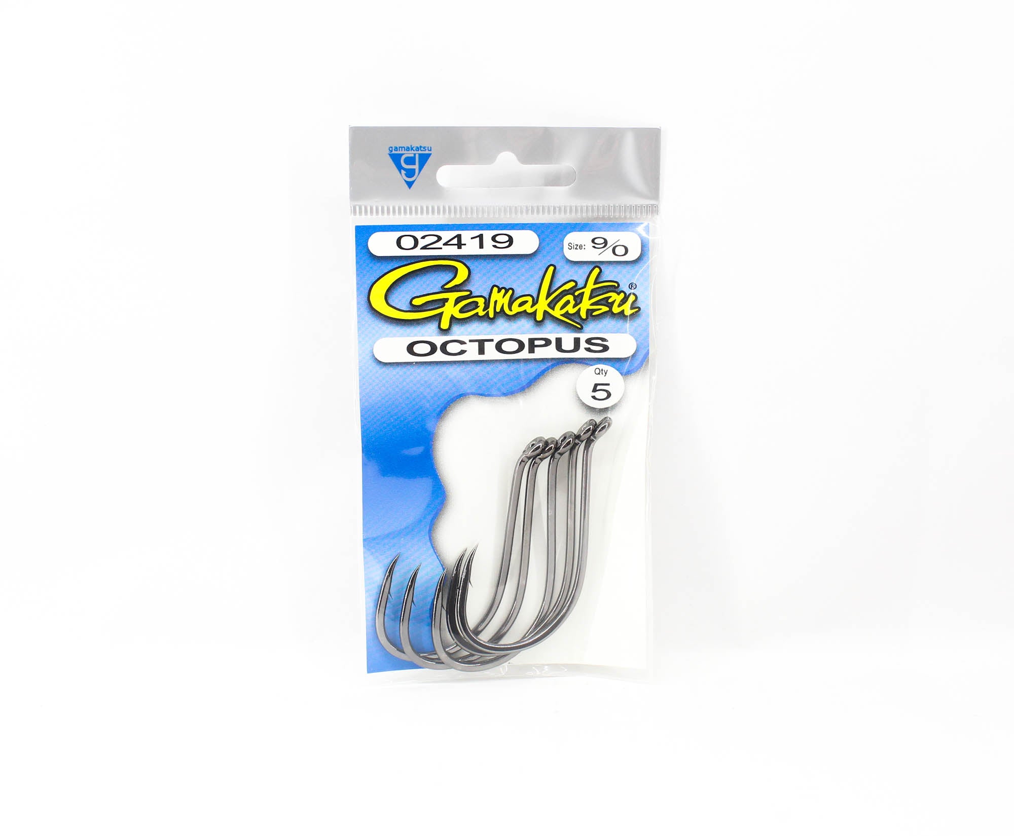 Gamakatsu 02419 Octopus NSB Hook Size 9/0 , 5 per pack (5192)
