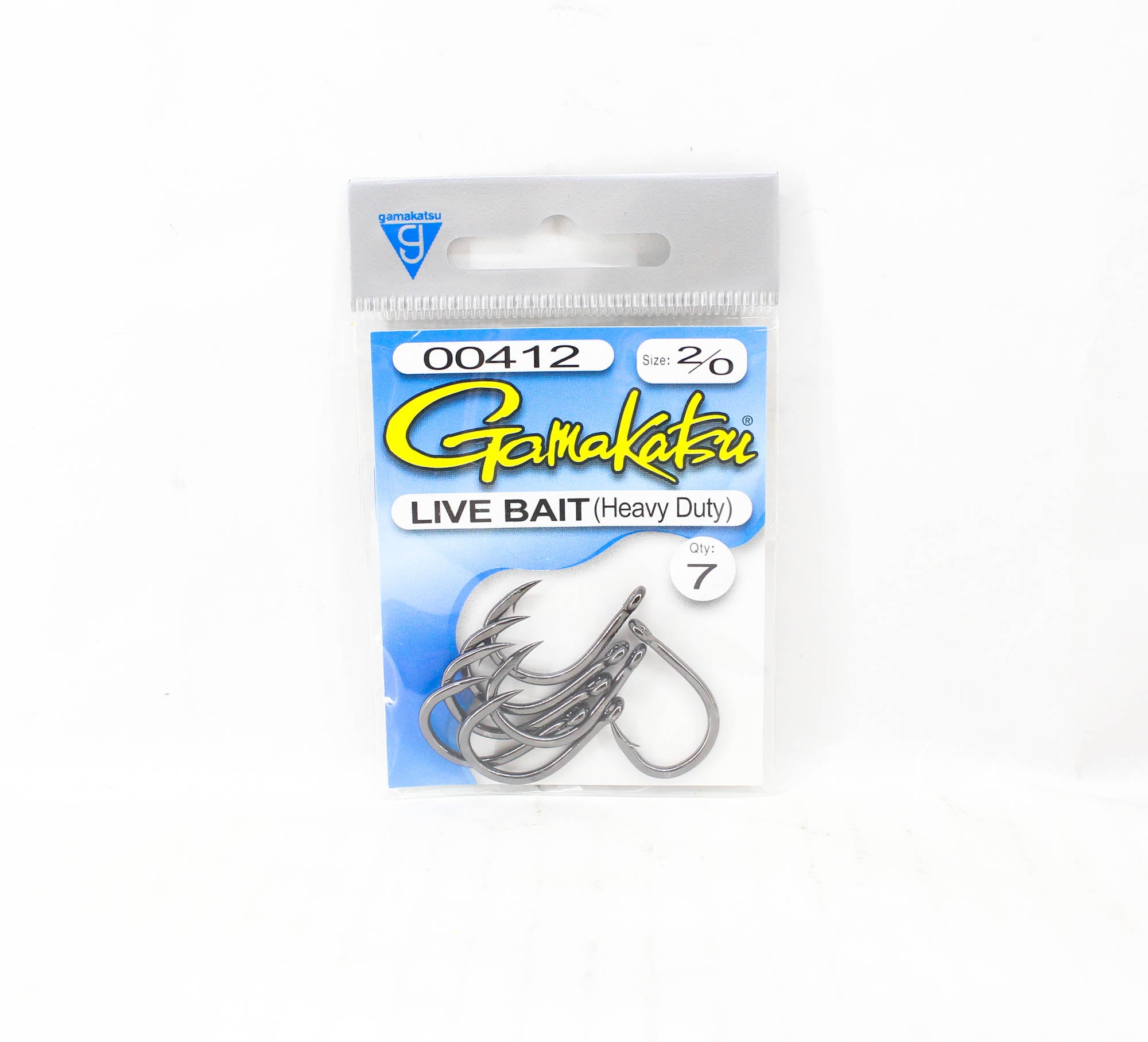 Gamakatsu Live Bait Heavy Duty Size 2/0 ,7 Per pack (5437)