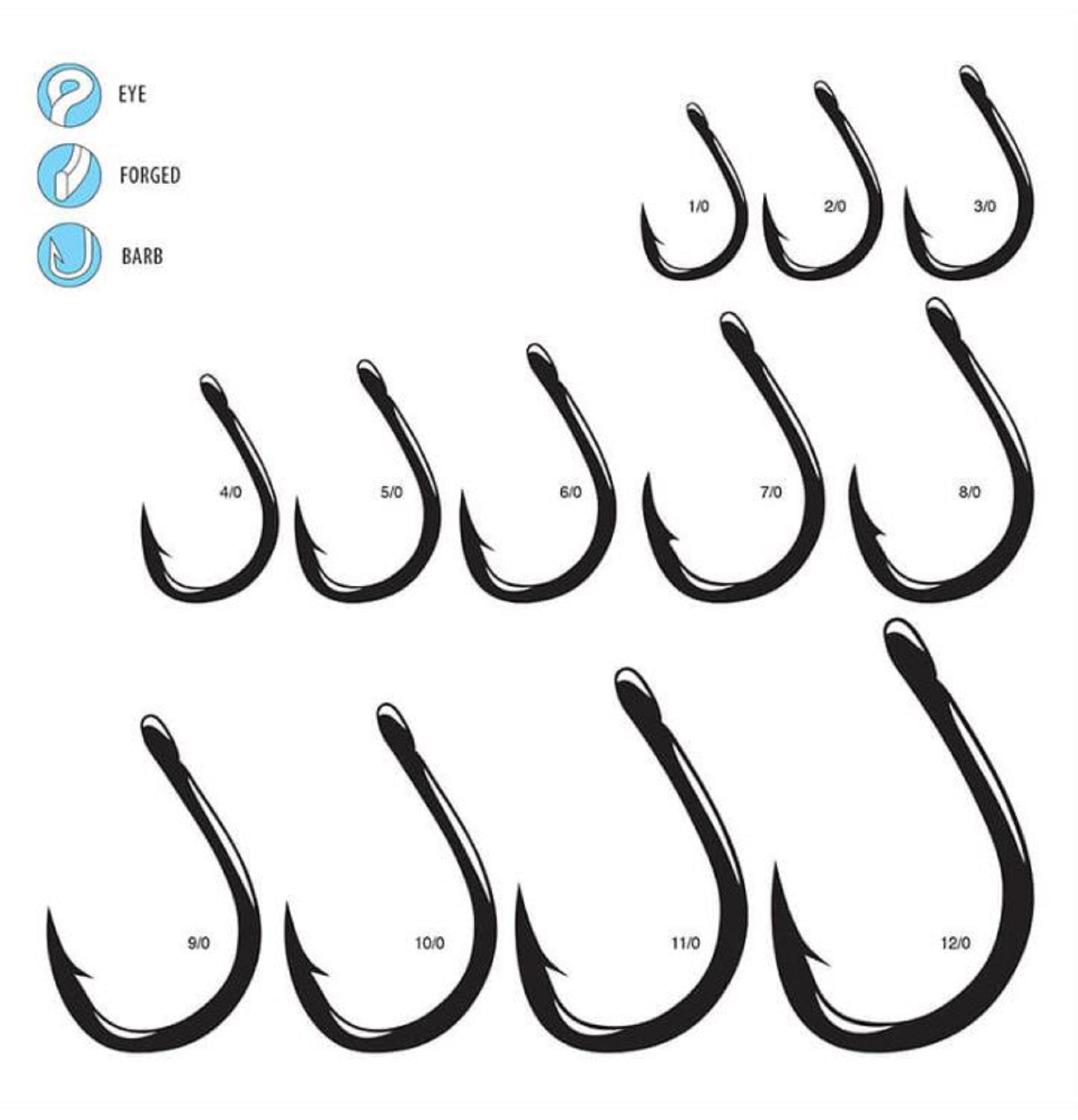 Gamakatsu Live Bait Heavy Duty Size 2/0 ,7 Per pack (5437)