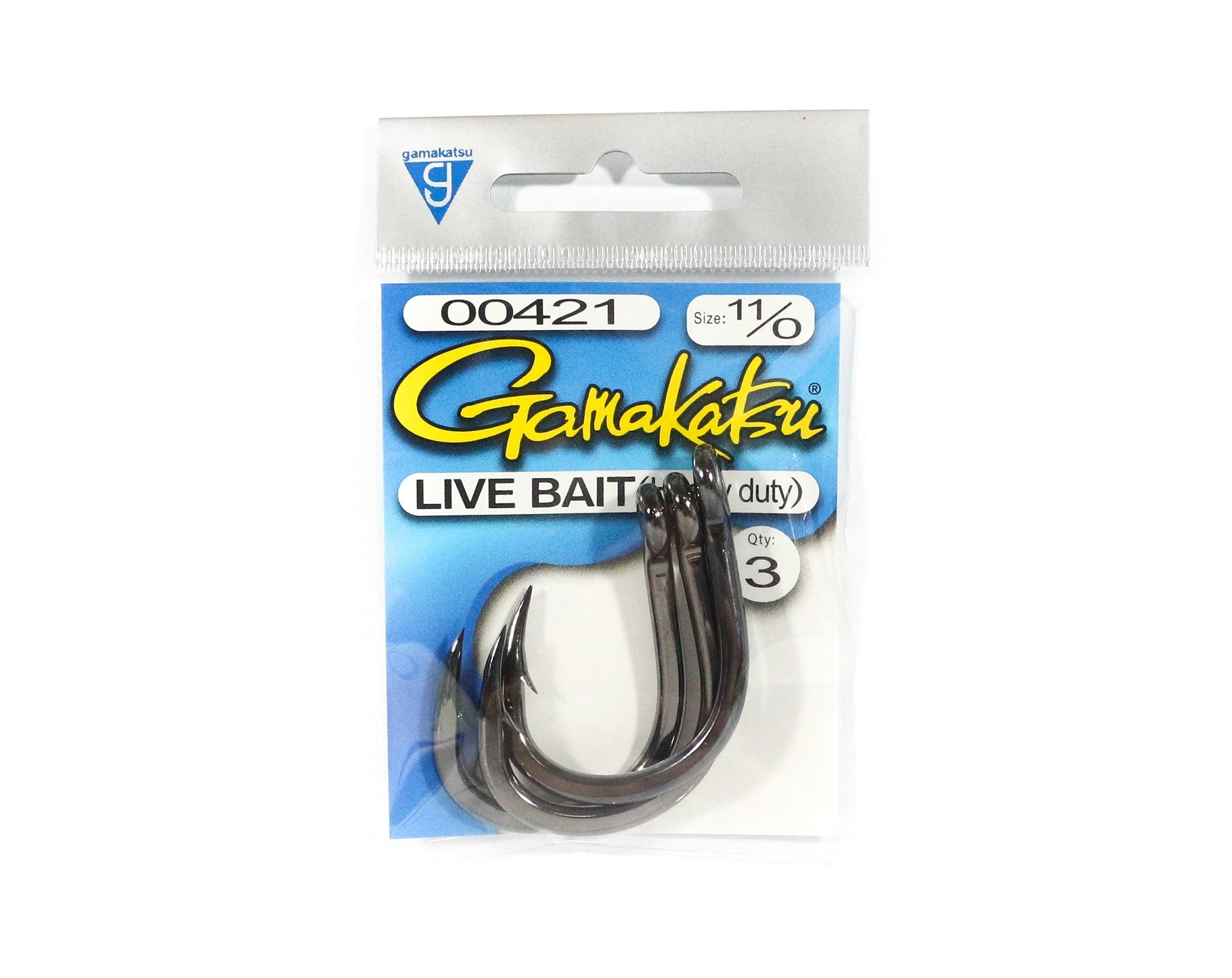 Gamakatsu Live Bait Heavy Duty Size 11/0 ,3 Per pack (5529)