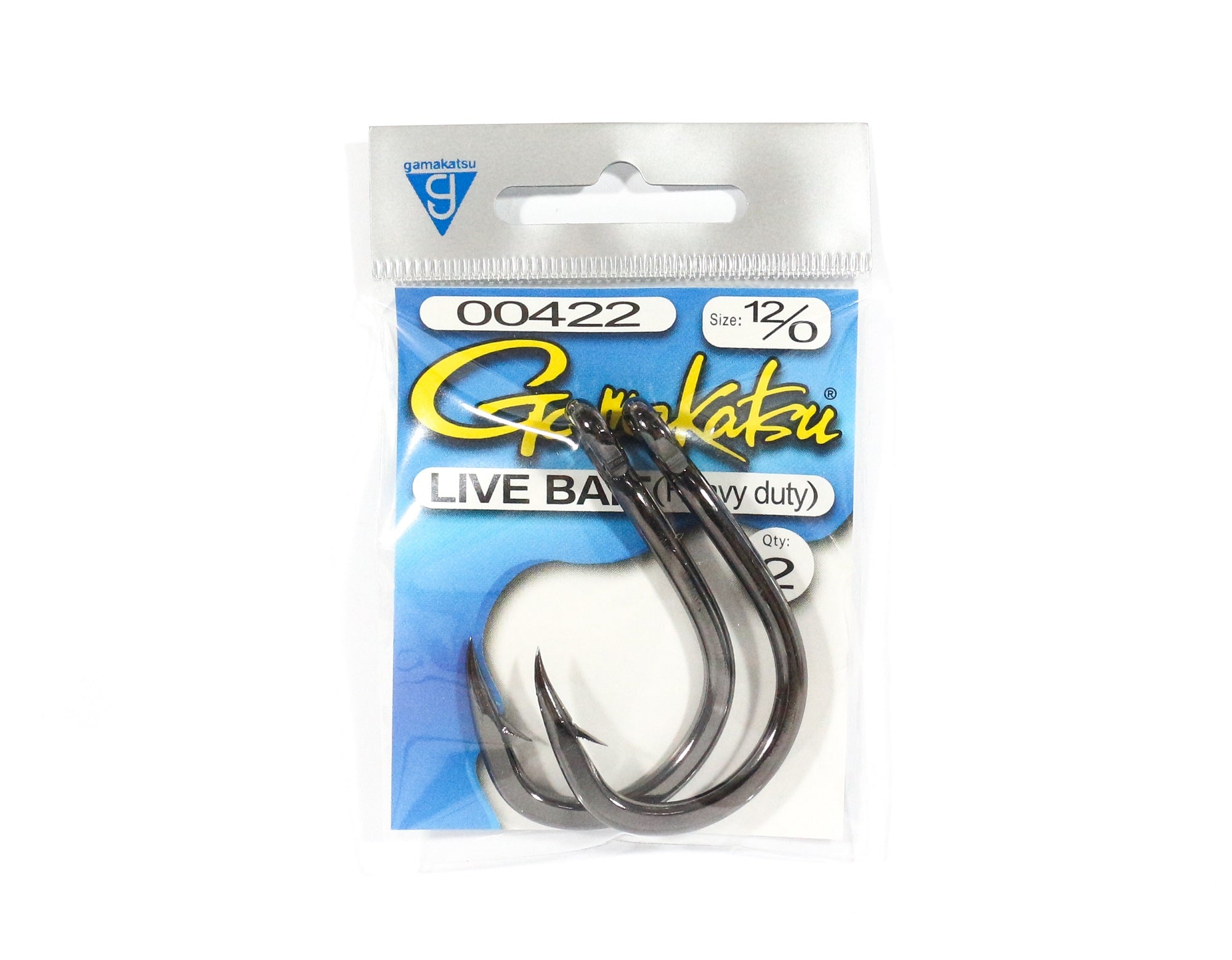 Gamakatsu Live Bait Heavy Duty Size 12/0 ,2 Per pack (5536)