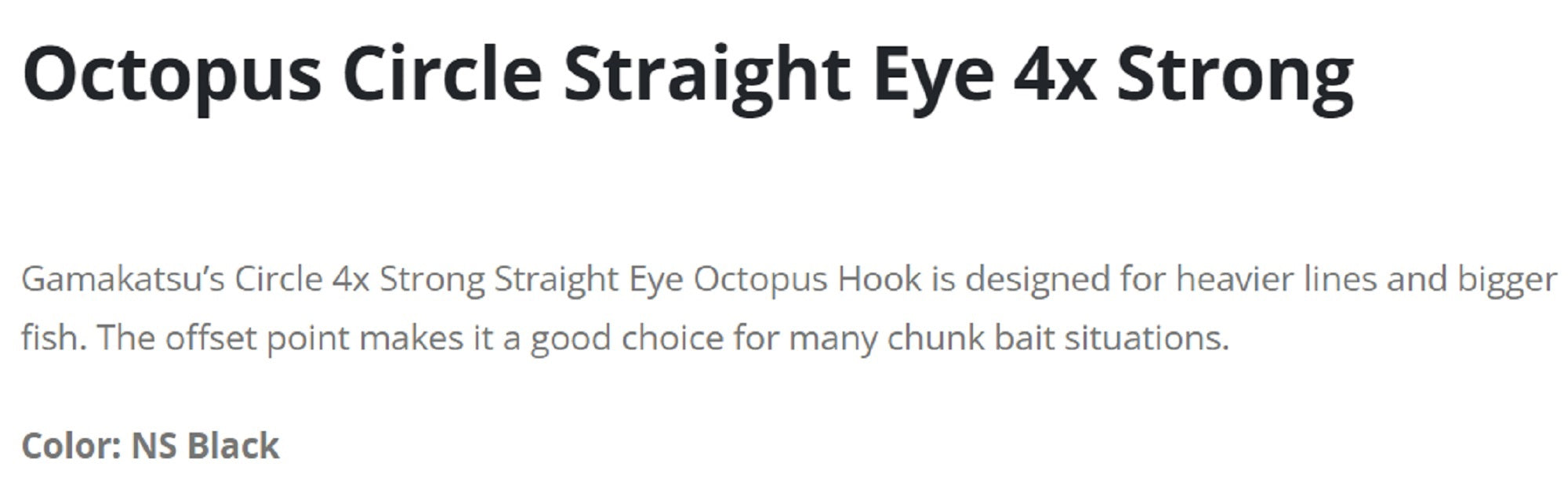 Gamakatsu 209418 Big Bait Circle Hook NSB size 8/0 , 6 per pack (1229)