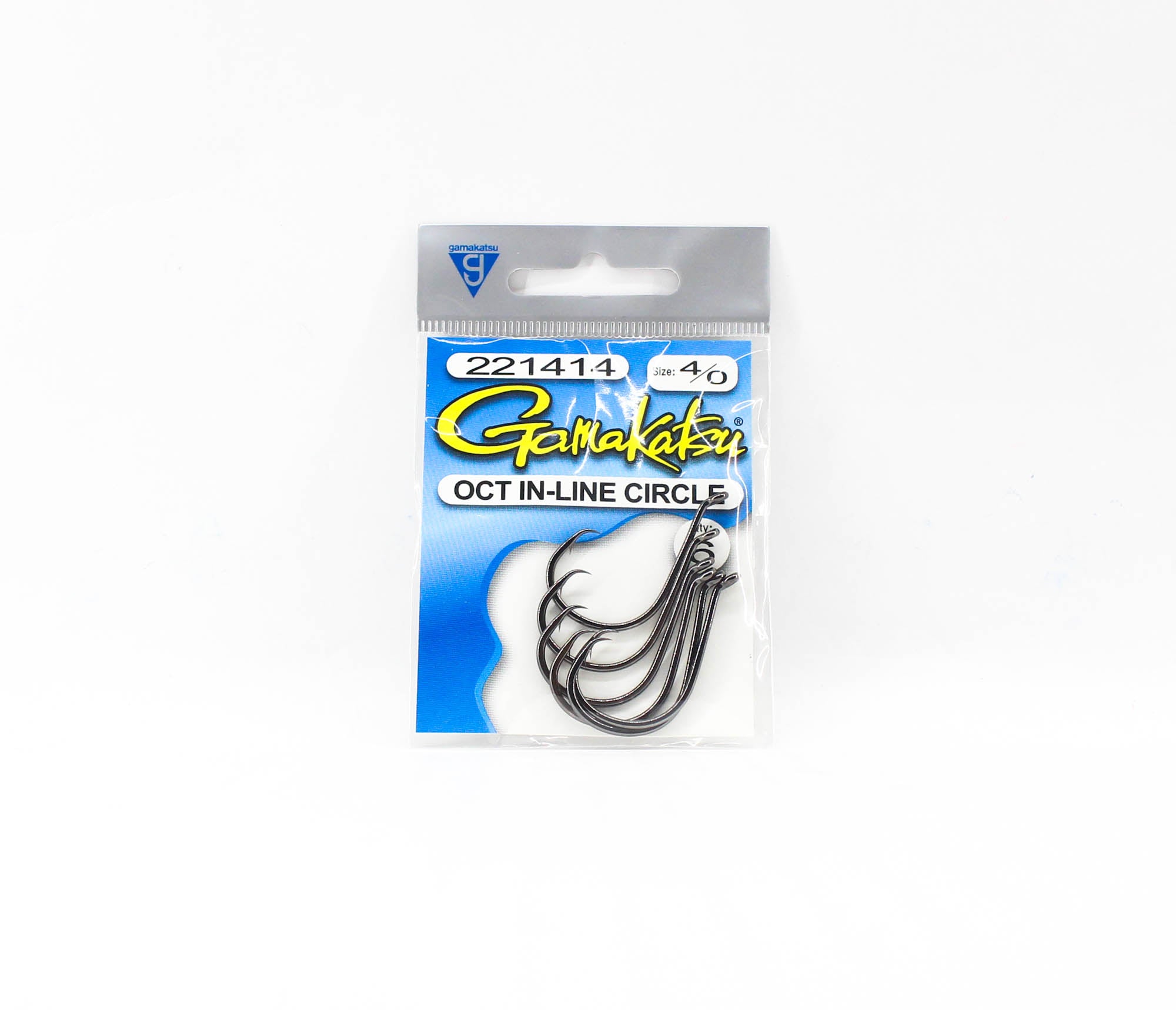 Gamakatsu Inline Octopus Hook Black Size 4/0 , 6 Per pack (1496)