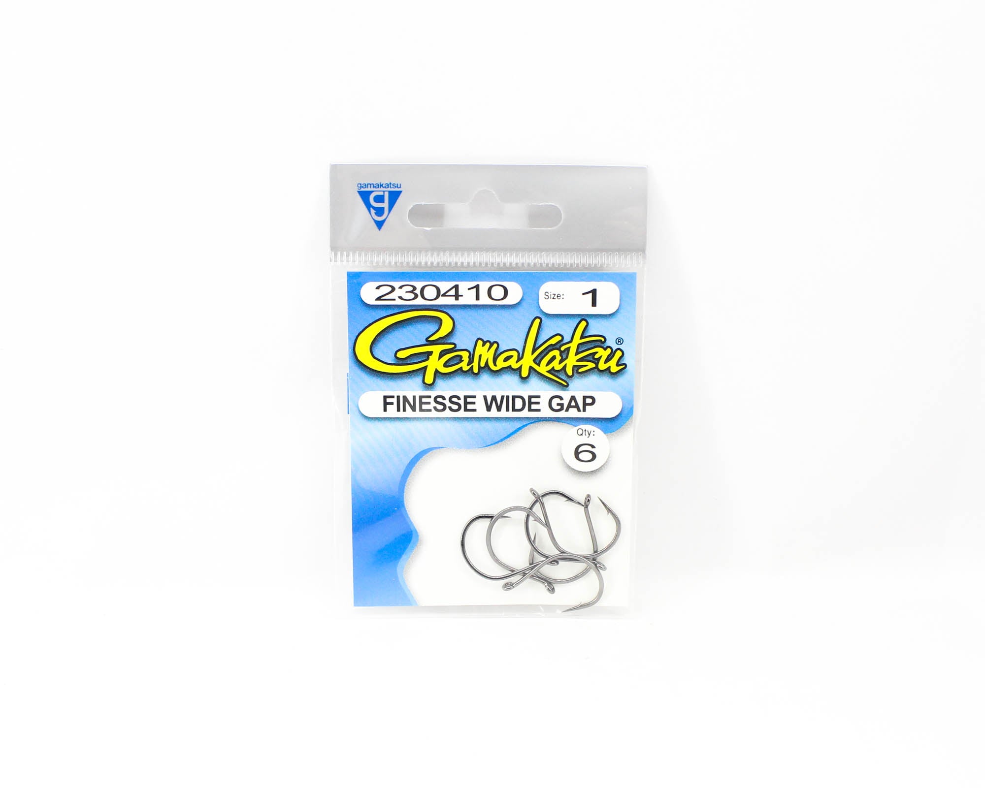 Gamakatsu 230410 Finesse Wide Gap Hook NSB Size 1 , 6 per pack (4381)