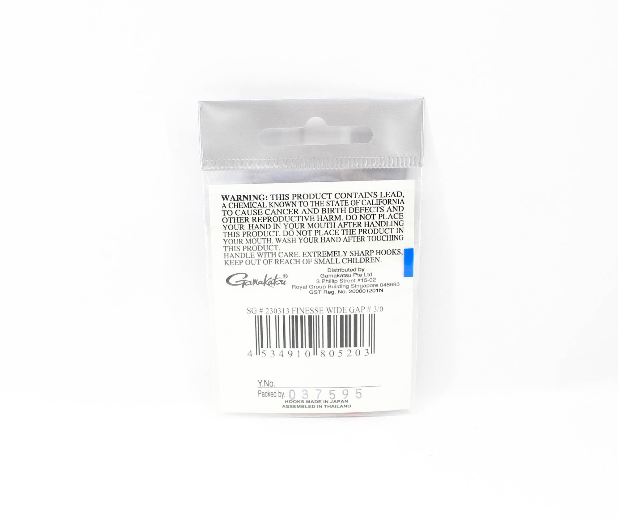 Gamakatsu 230313 Finesse Wide Gap Hook Red Size 3/0 , 5 per pack (5203)