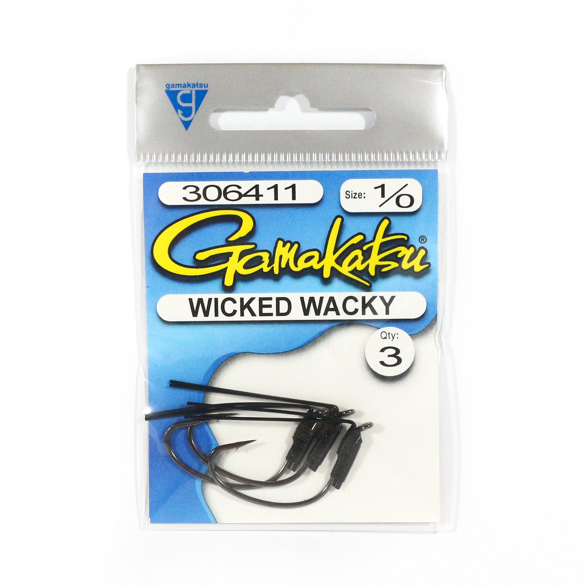 Gamakatsu Wicked Wacky Hook Size 1/0 ,3 Per pack (4578)