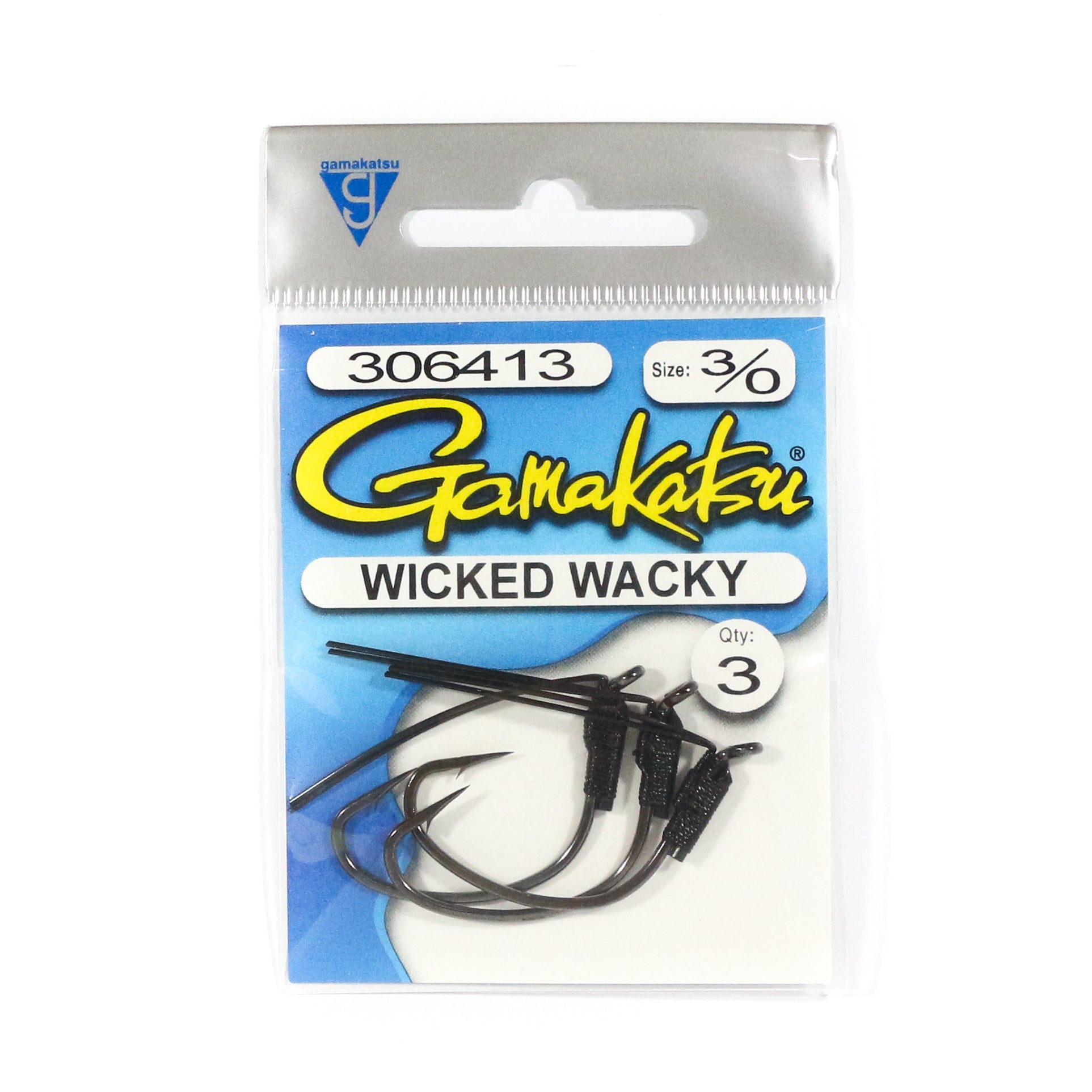 Gamakatsu Wicked Wacky Hook Size 3/0 ,3 Per pack (4592)