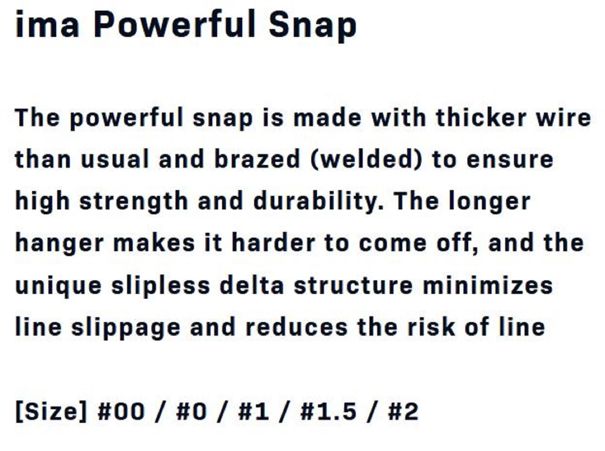 Ima Powerful Snap Size 0 (2522)