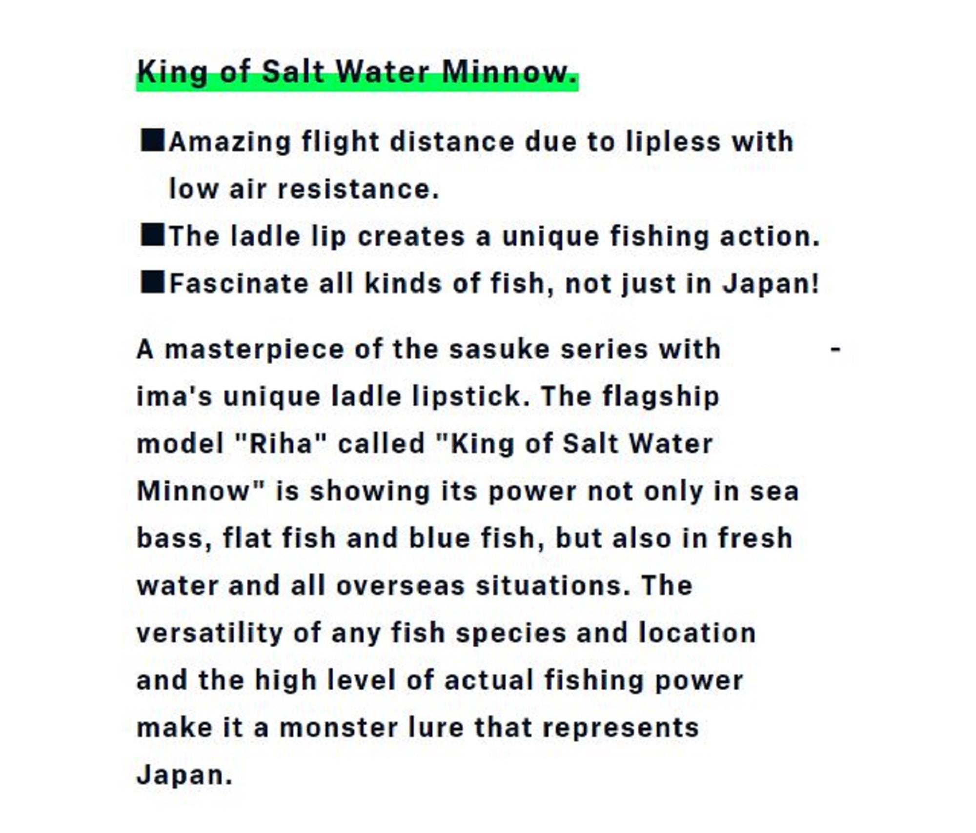 Ima Sasuke 120 mm Floating Lure 206 (2357)