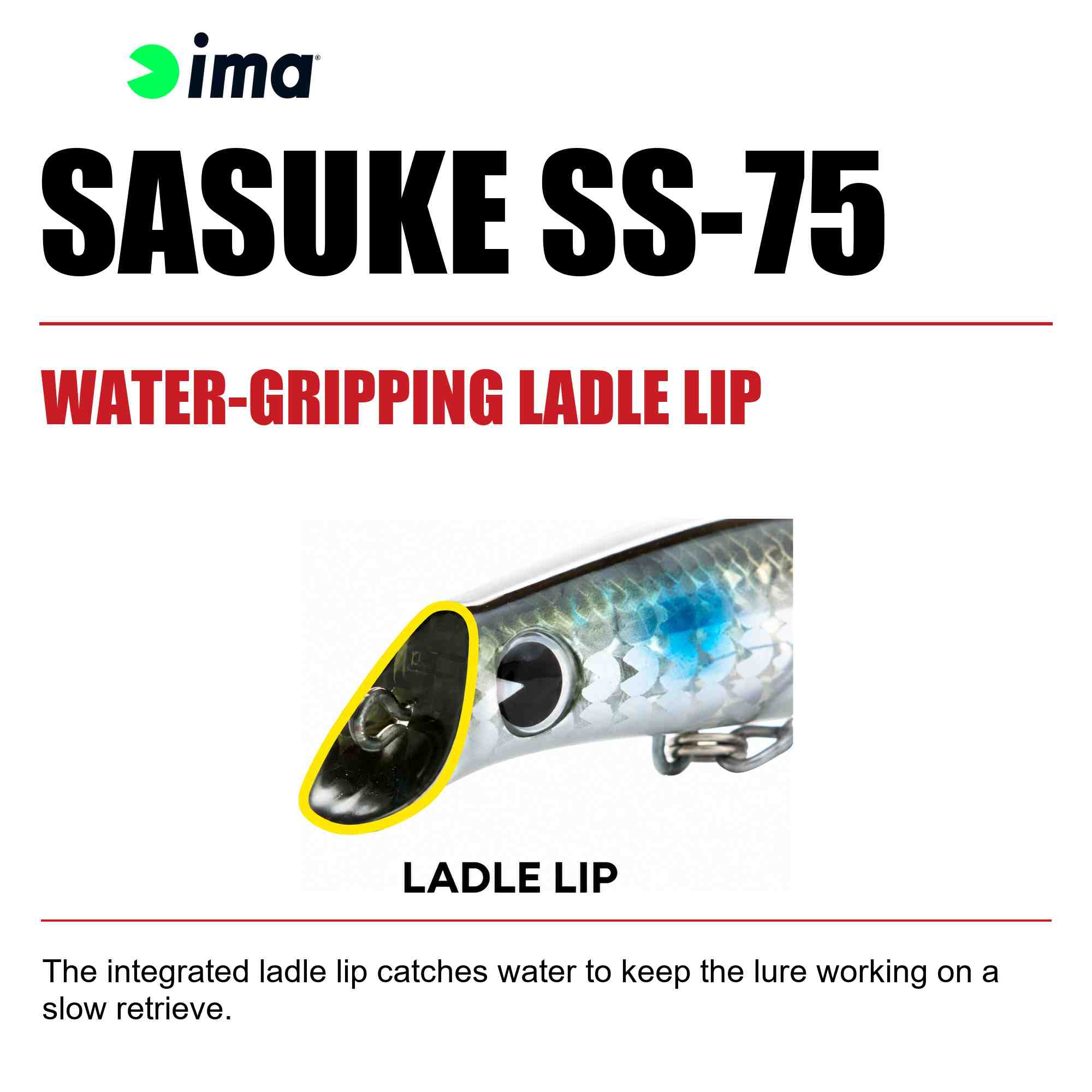 Ima Sasuke SS 75 mm Sinking Lure 113 (6362)