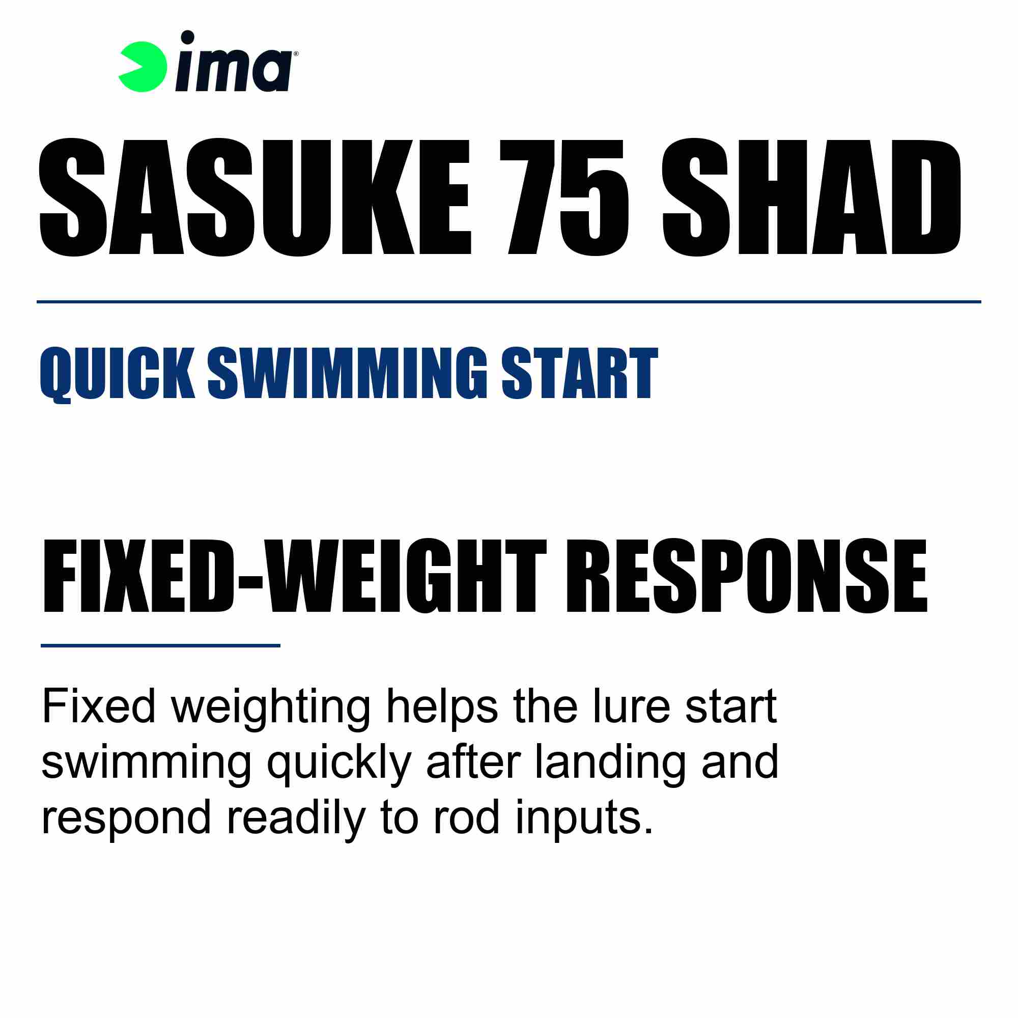 Ima Sasuke Shad 75 mm Sinking Lure 015 (5926)