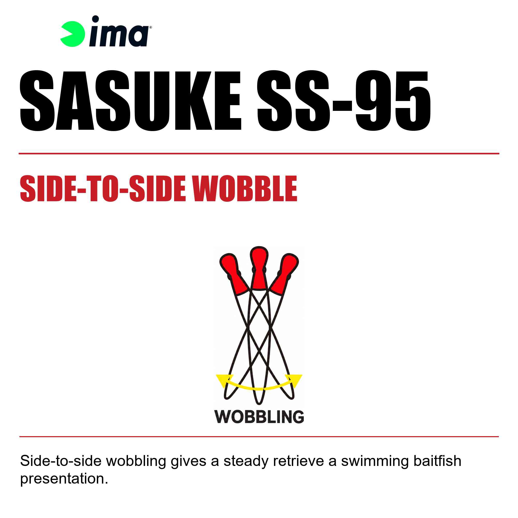 Ima Sasuke SS 95 mm Sinking Lure 226 (7844)
