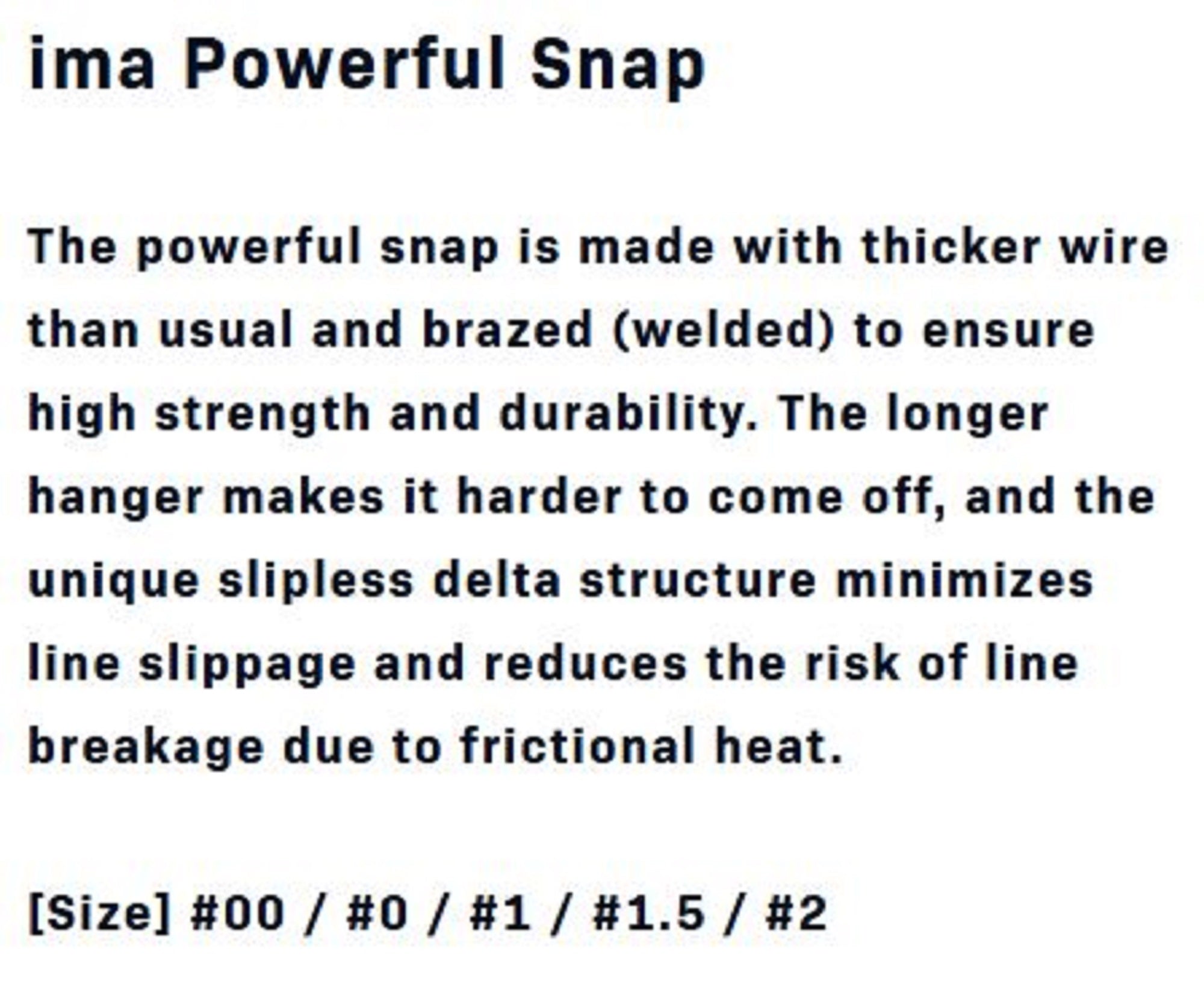 Ima Powerful Snap Size 2 (7491)