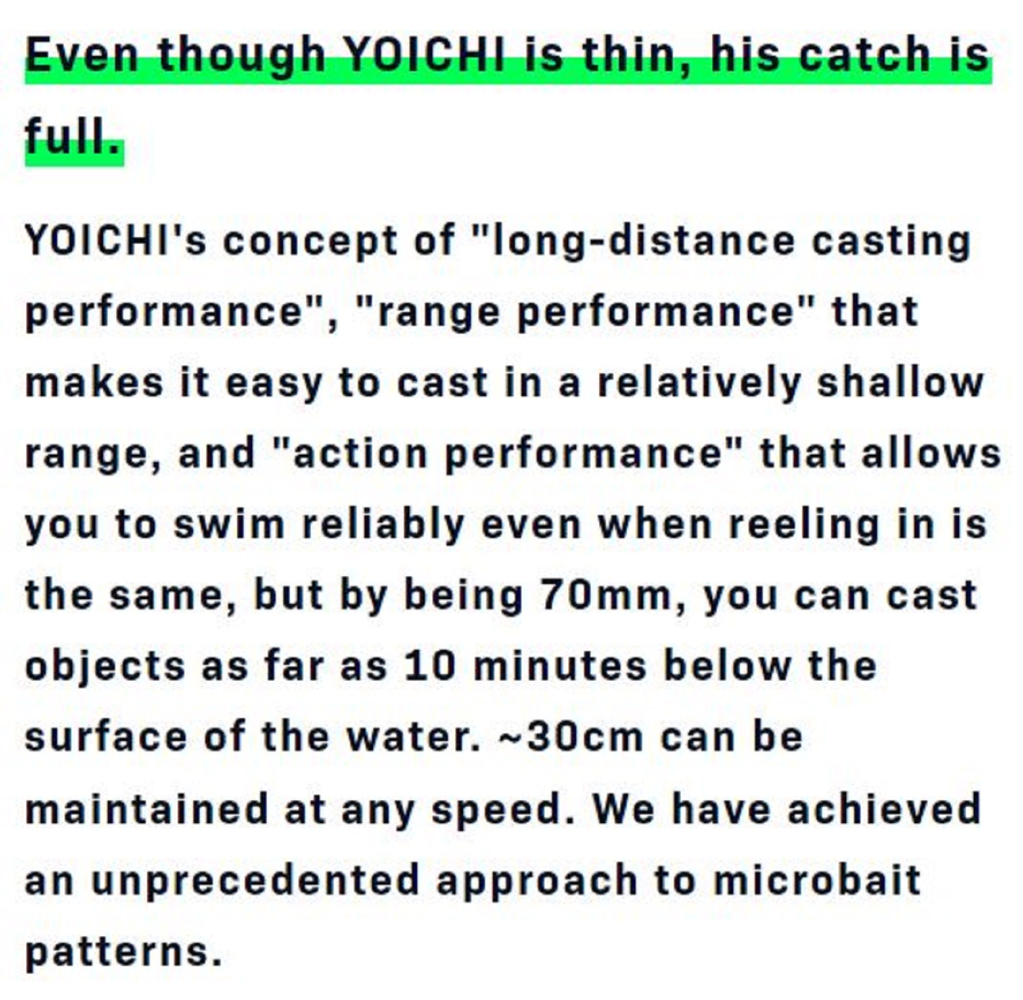 Ima Yoichi 70 Diet Sinking Lure 012 (8978)