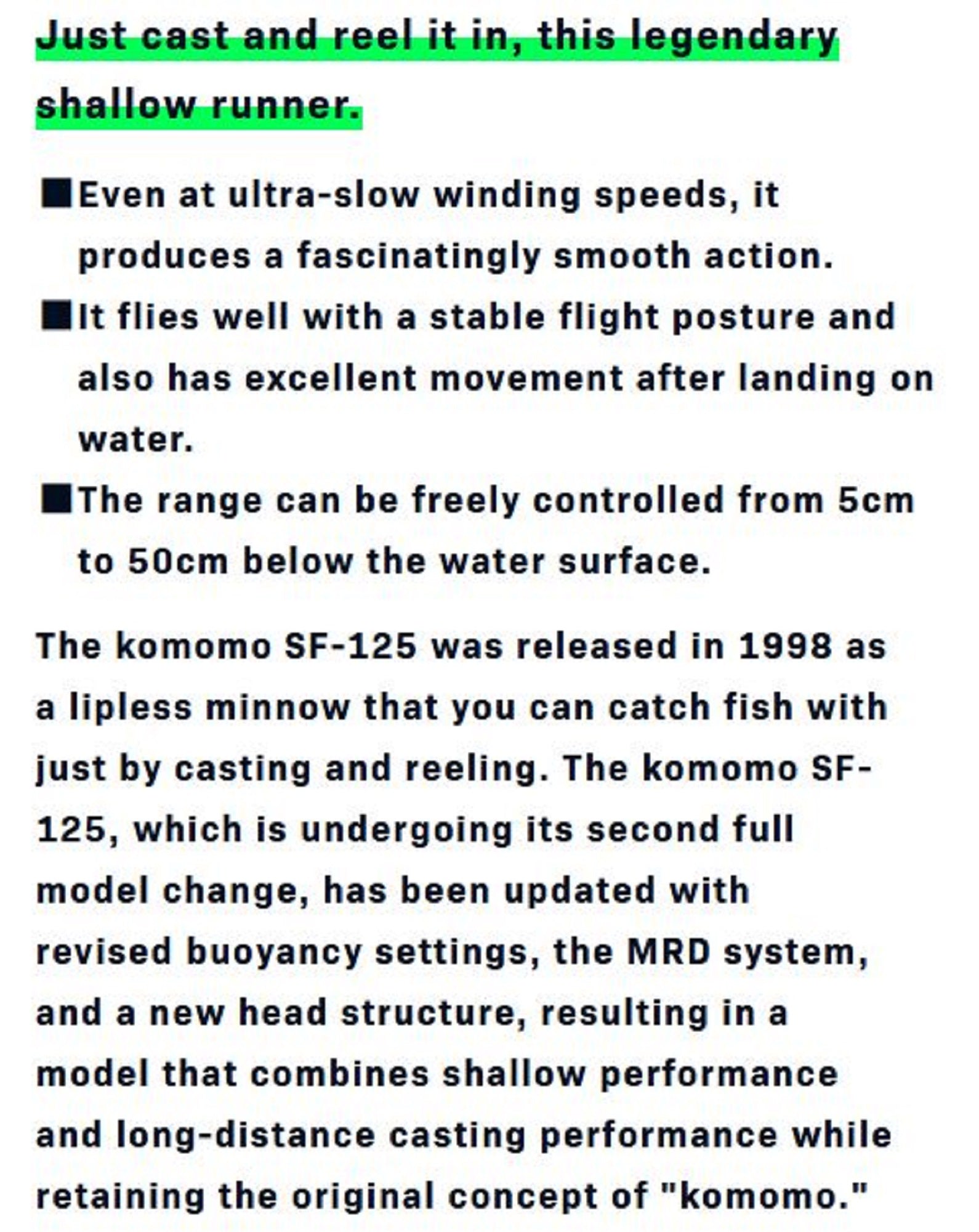 Ima Komomo SF 125 Floating Lure 406 (1258)