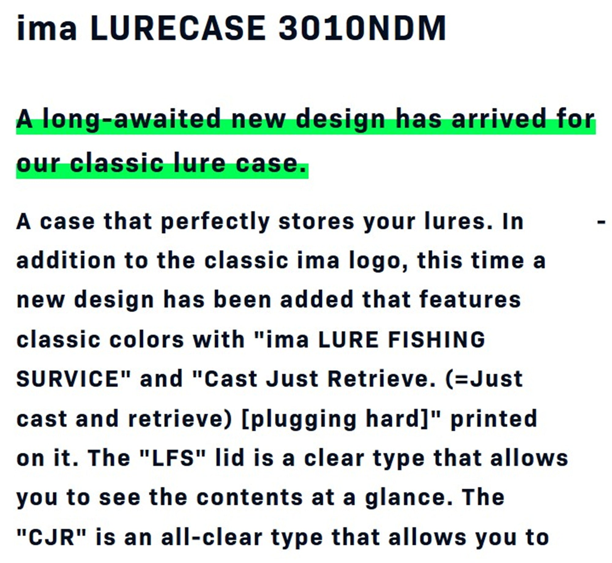 Ima 3010 NDM Tackle Lure Box Case Original 205 x 145 x 40 mm Frost (6320)