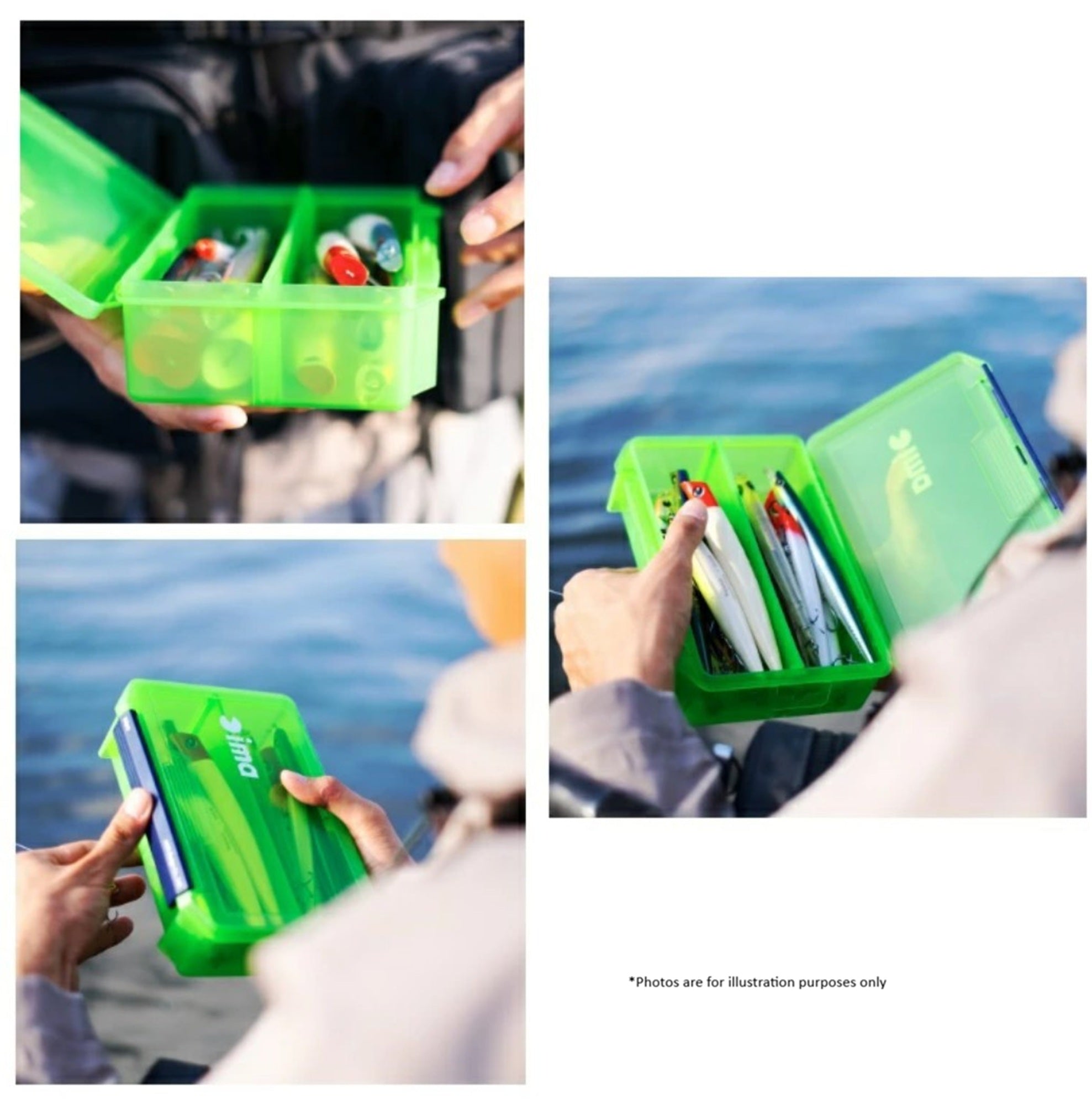 Ima 3010 NDDM Tackle Lure Box Case Original 205 x 145 x 60mm Green (1171)