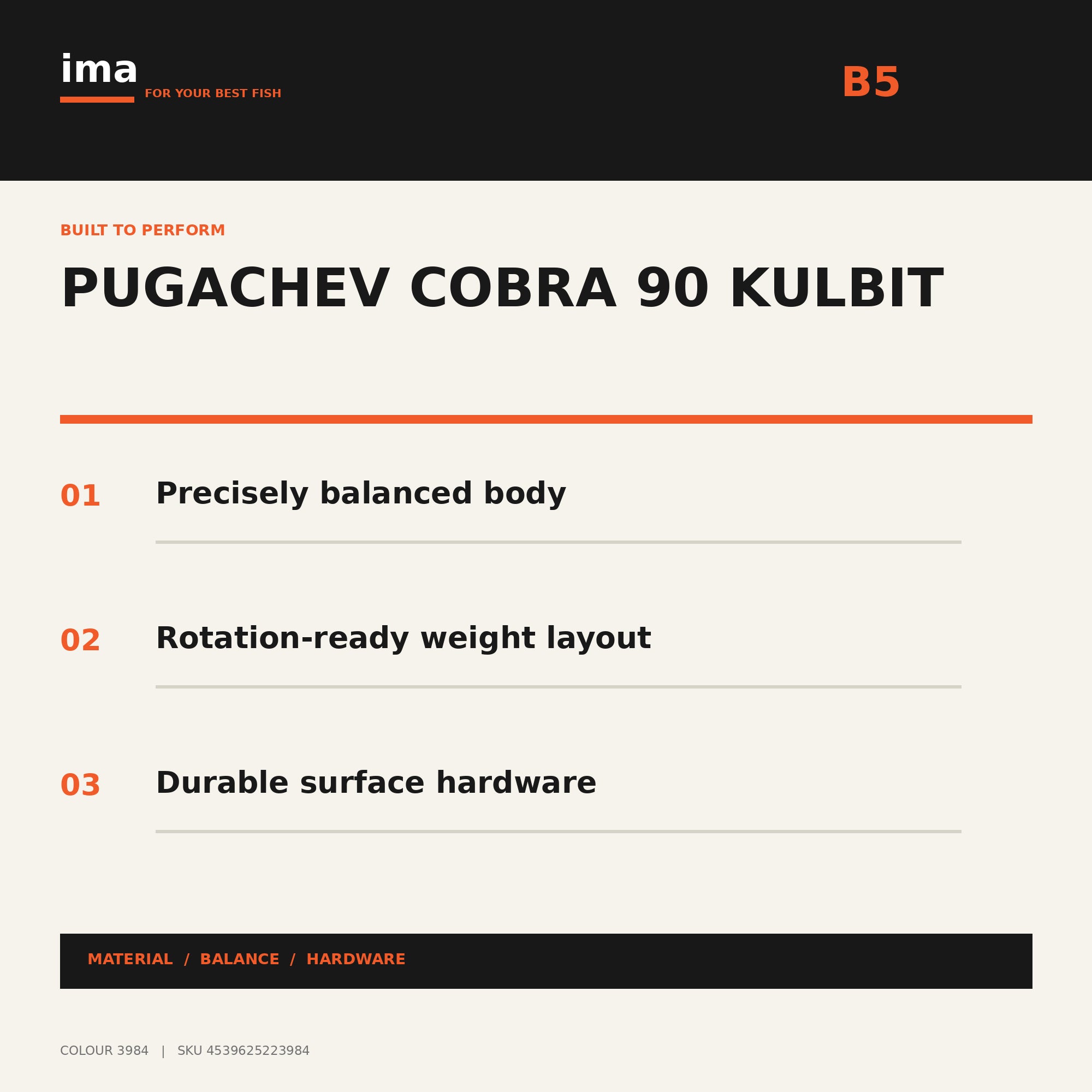 Ima Pugachev's Cobra 90 Kulbit Floating Lure X5679 (3984)
