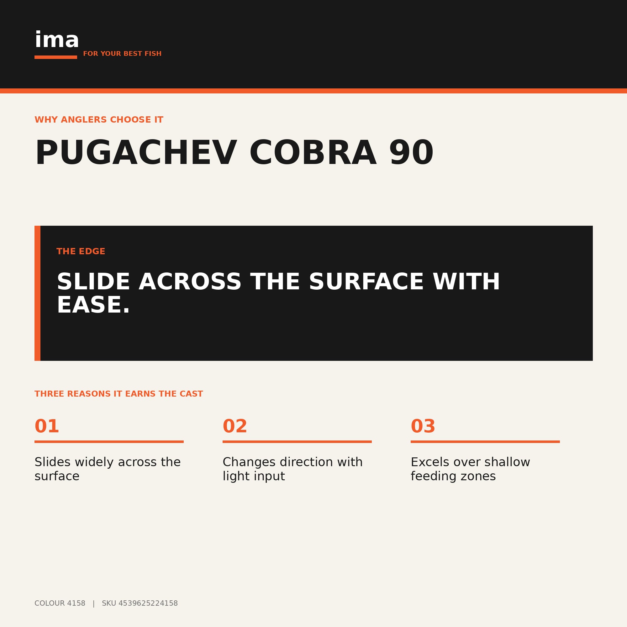 Ima Pugachev's Cobra 90 Floating Lure X5686 (4158)
