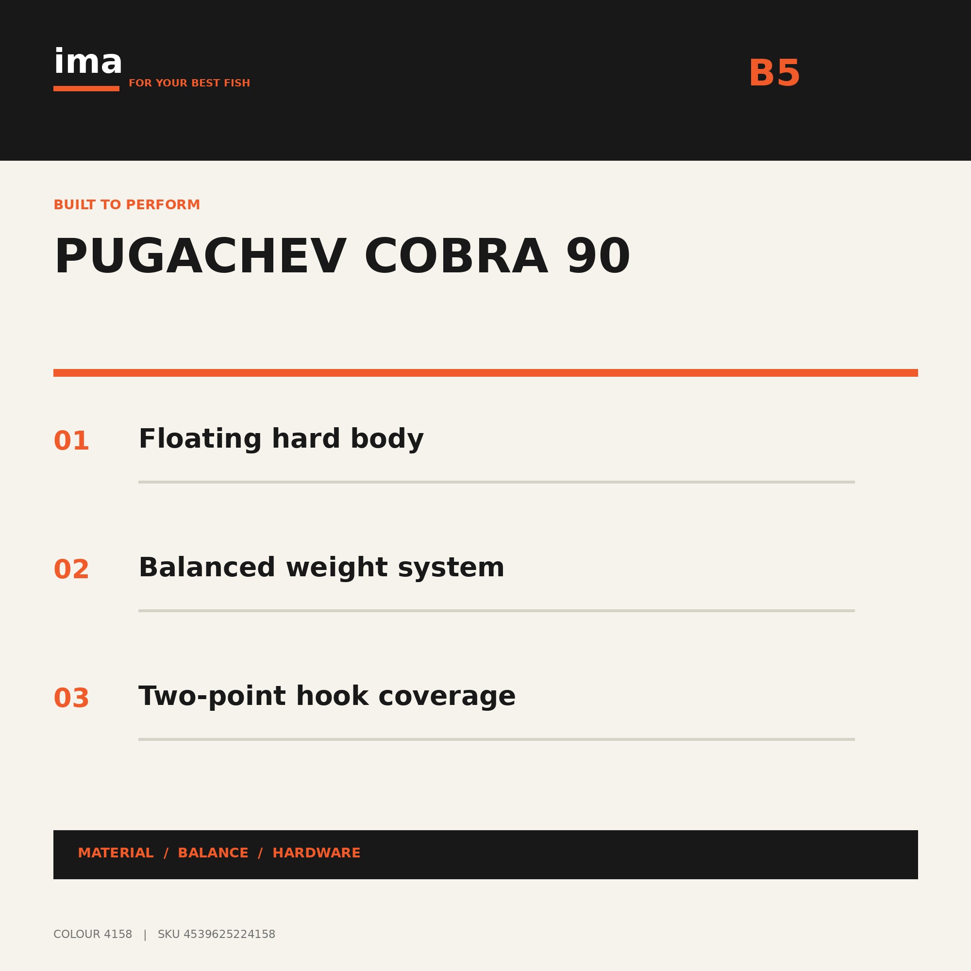 Ima Pugachev's Cobra 90 Floating Lure X5686 (4158)