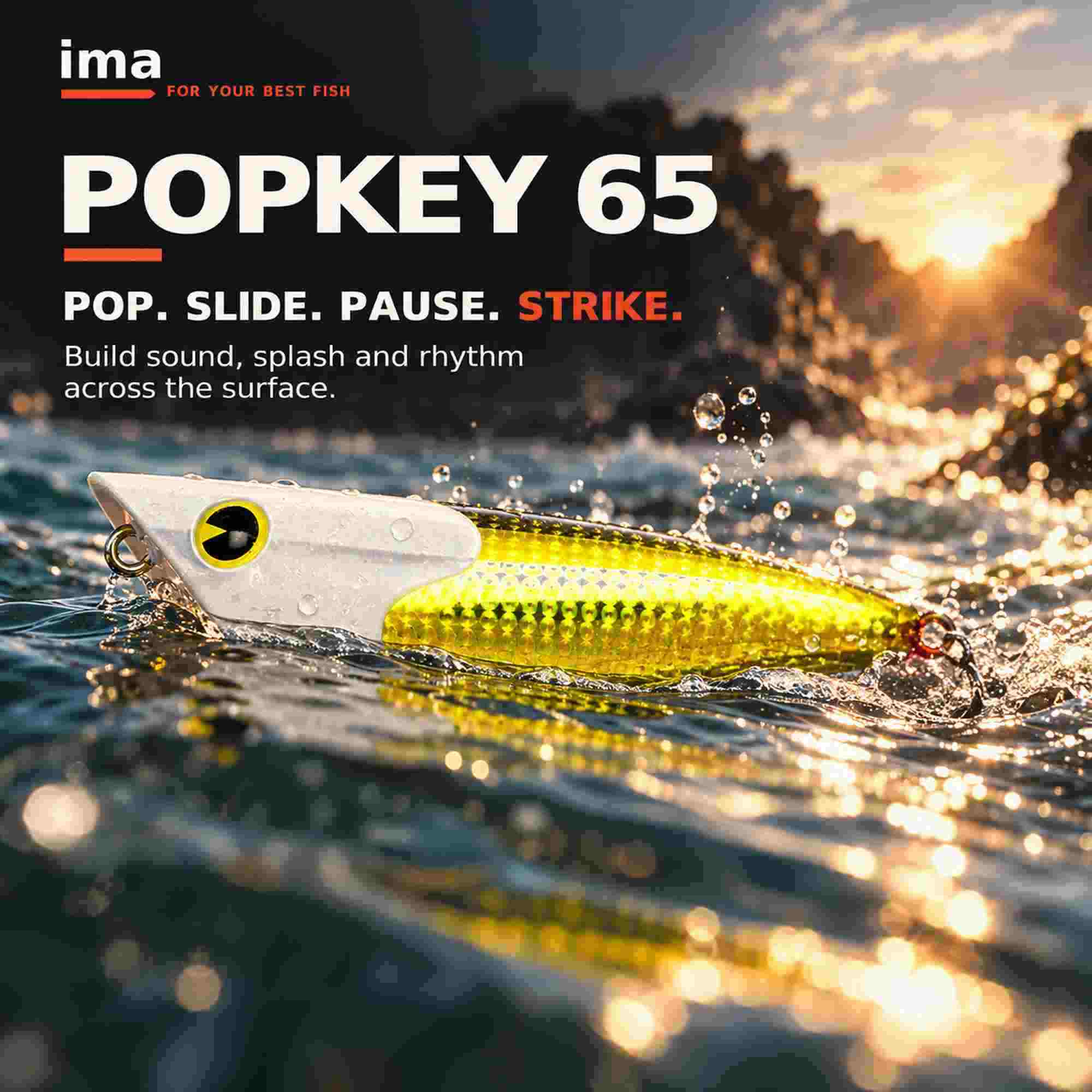 Ima Popkey 65 Rattle Pencil Floating Lure X5688 (4172)