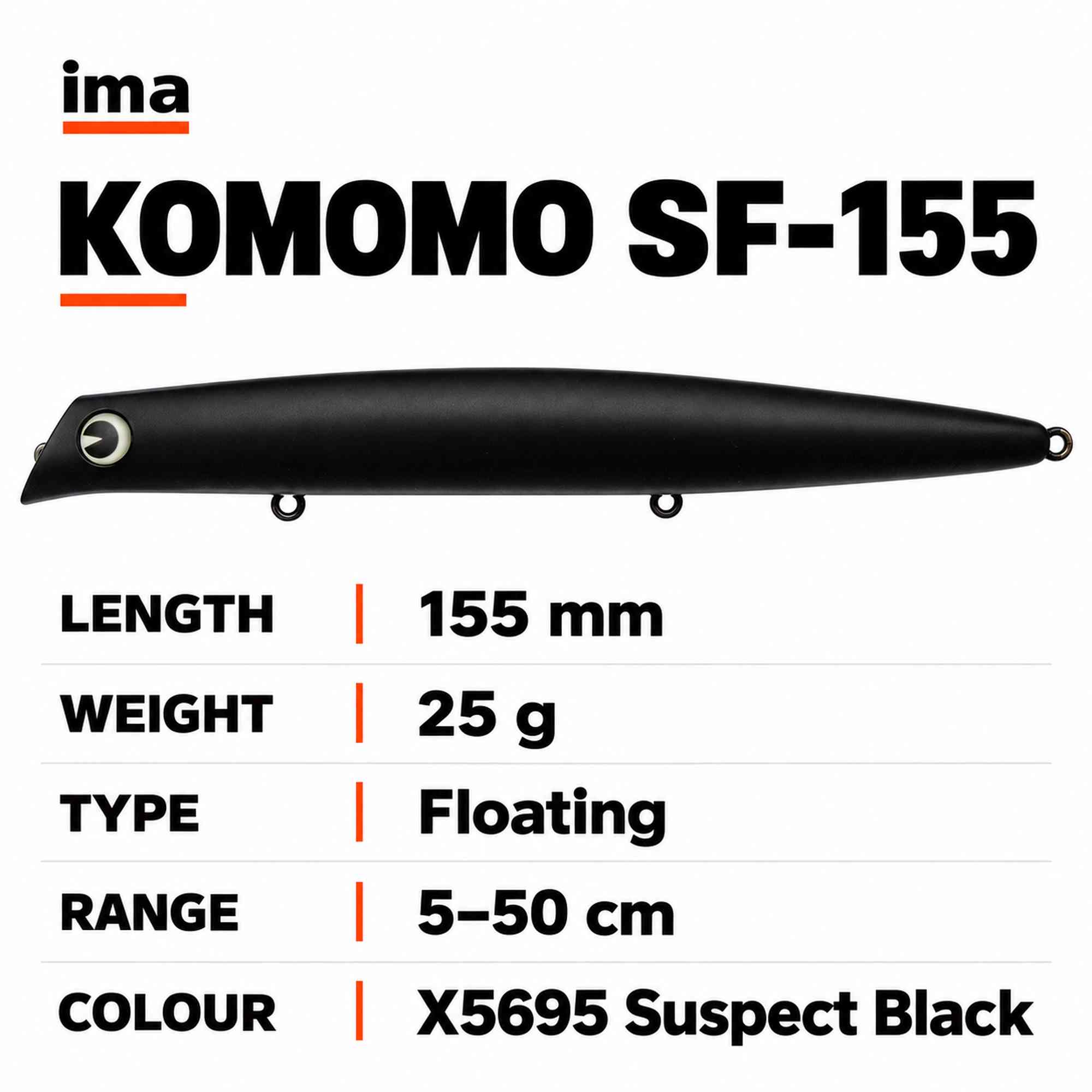 Ima Komomo SF 155 Floating Lure X5695 (5438)