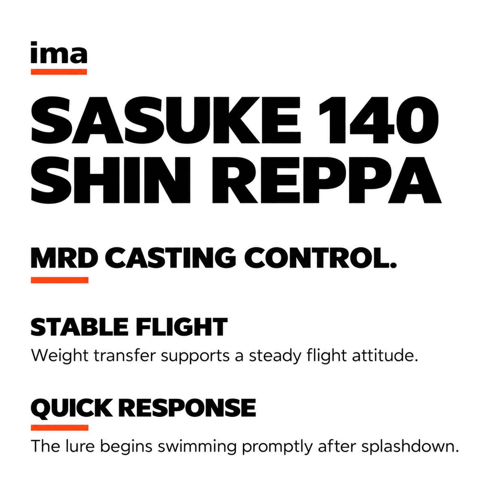 Ima Sasuke 140 Shin Reppa Floating Lure X5701 (5490)
