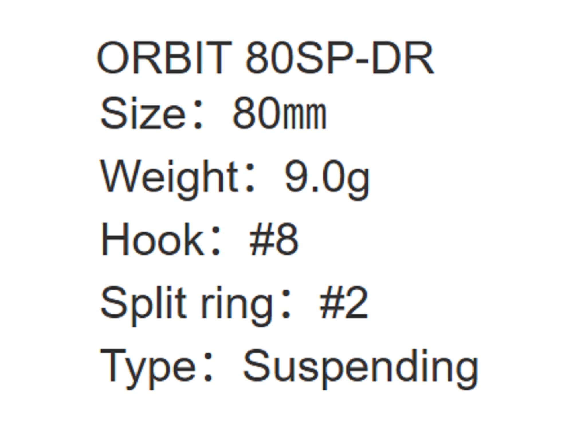 Zipbaits Orbit 80 SP DR Suspend Lure 050 (5032)