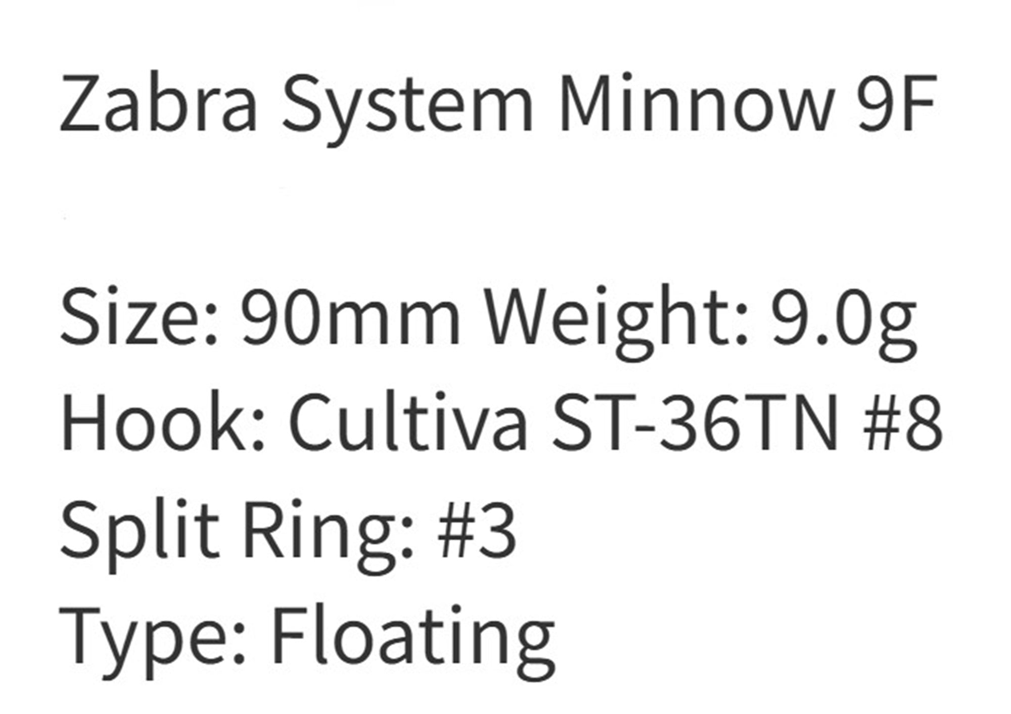 Zipbaits ZBL System Minnow 9F Floating Lure 706 (9061)